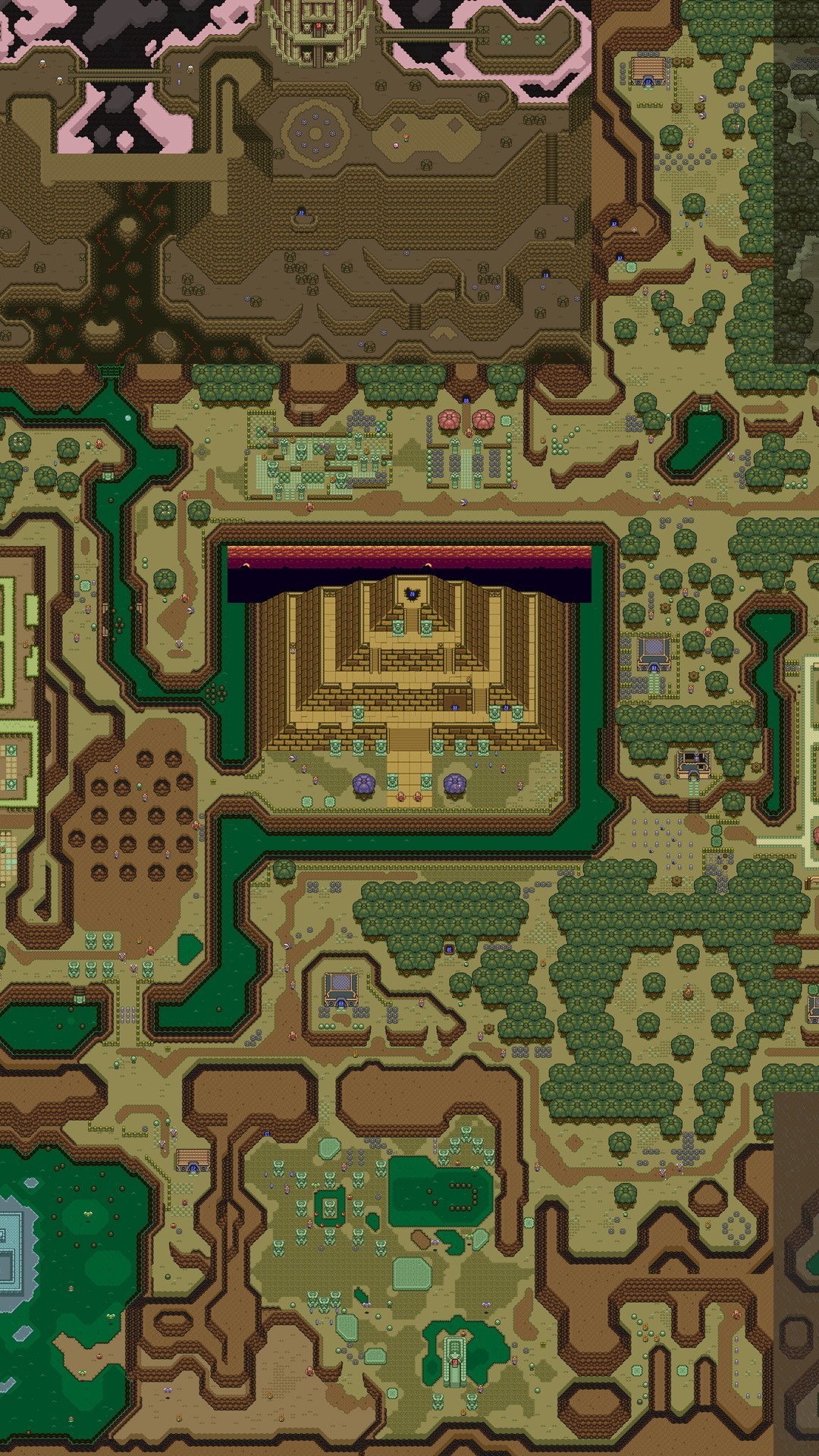 1080x1920 Apple Apple iPhone 6 Plus Wallpapers. Dark World map - The Legend of Zelda  - A Link to the Past Game mobile