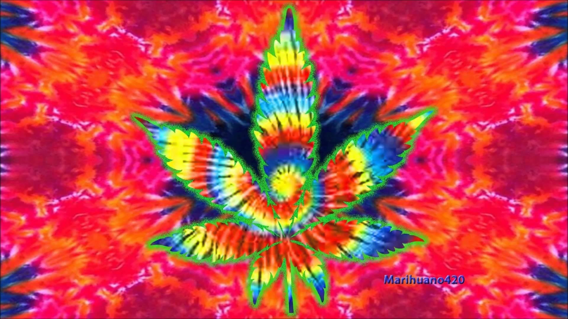 1920x1080 Artistic - Marijuana Artistic Psychedelic Colors Wallpaper