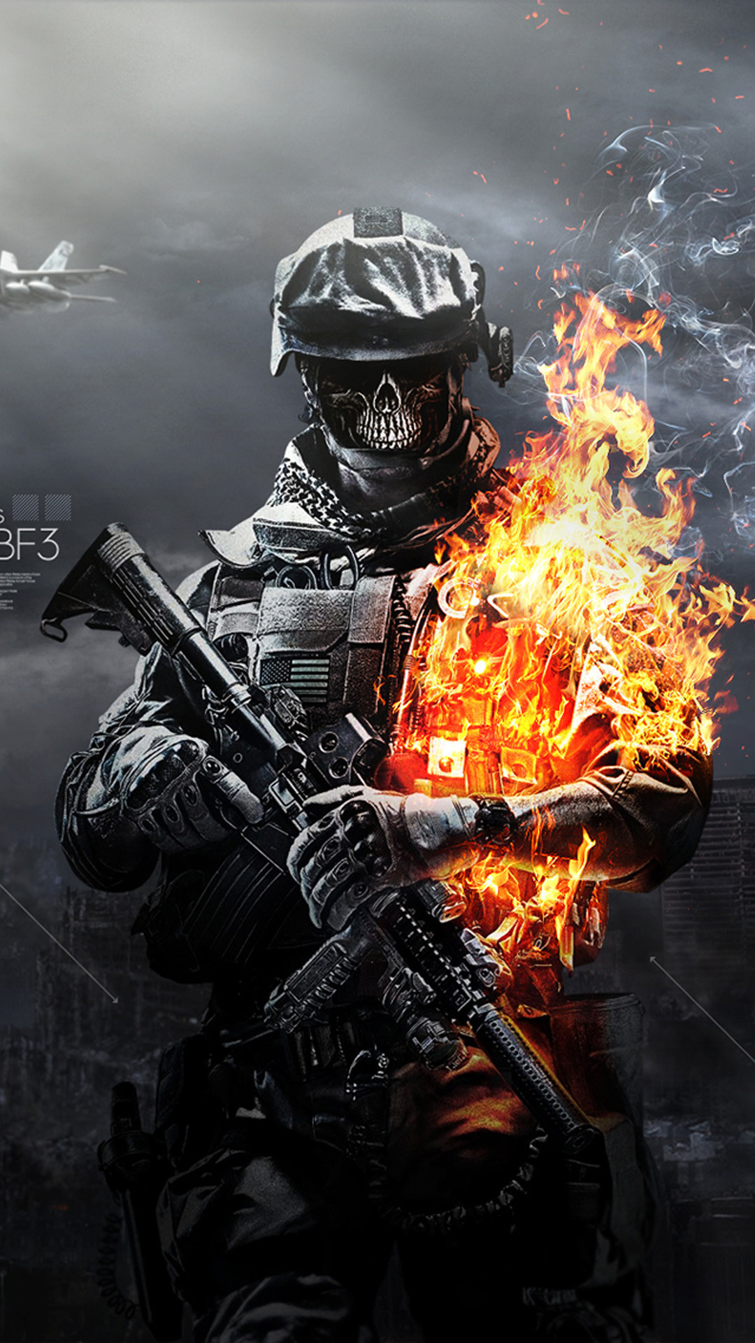 1080x1920 Battlefield 3 Skulls Wallpapers for Galaxy S5