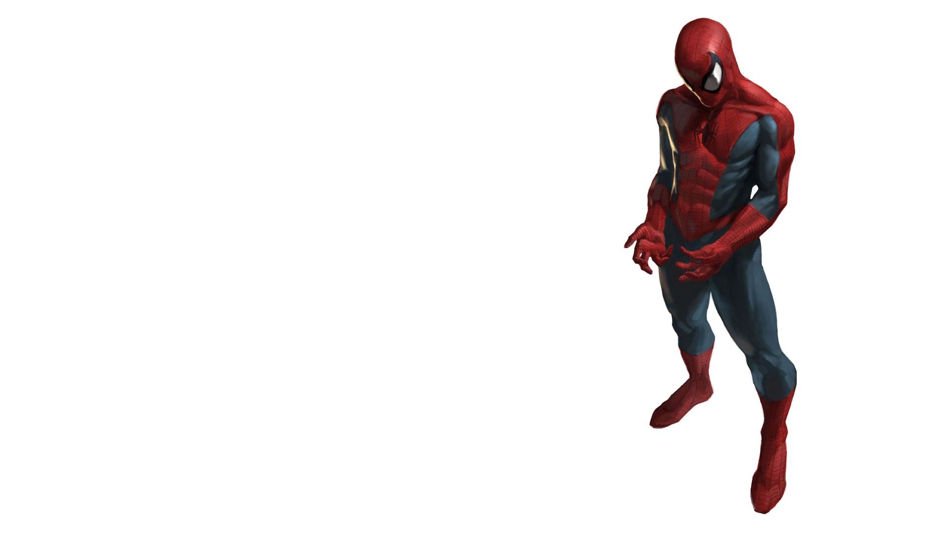 1920x1080 Spiderman Comics Spider-man Superhero over white background Wallpapers HD /  Desktop and Mobile Backgrounds
