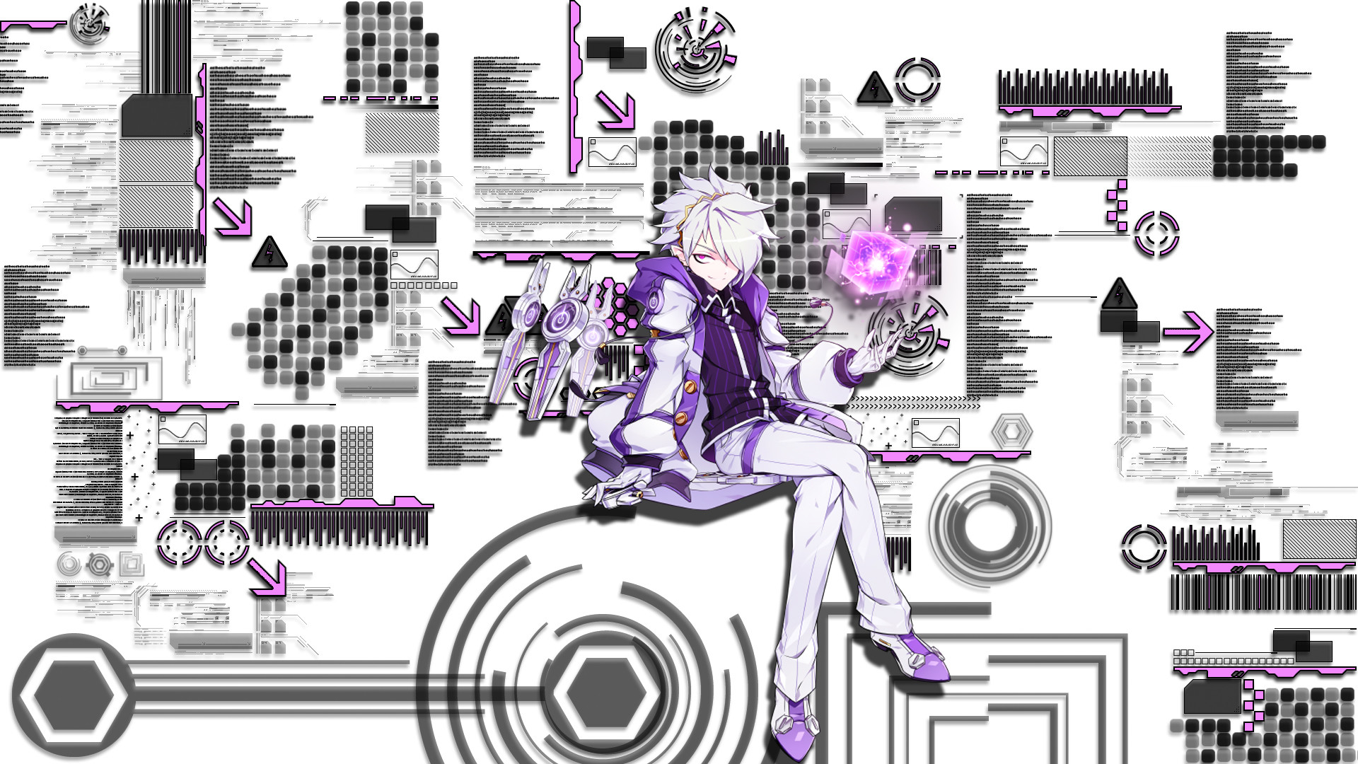 1920x1080 ... Elsword: Add Arc Tracer White version by DiabolicTurkey