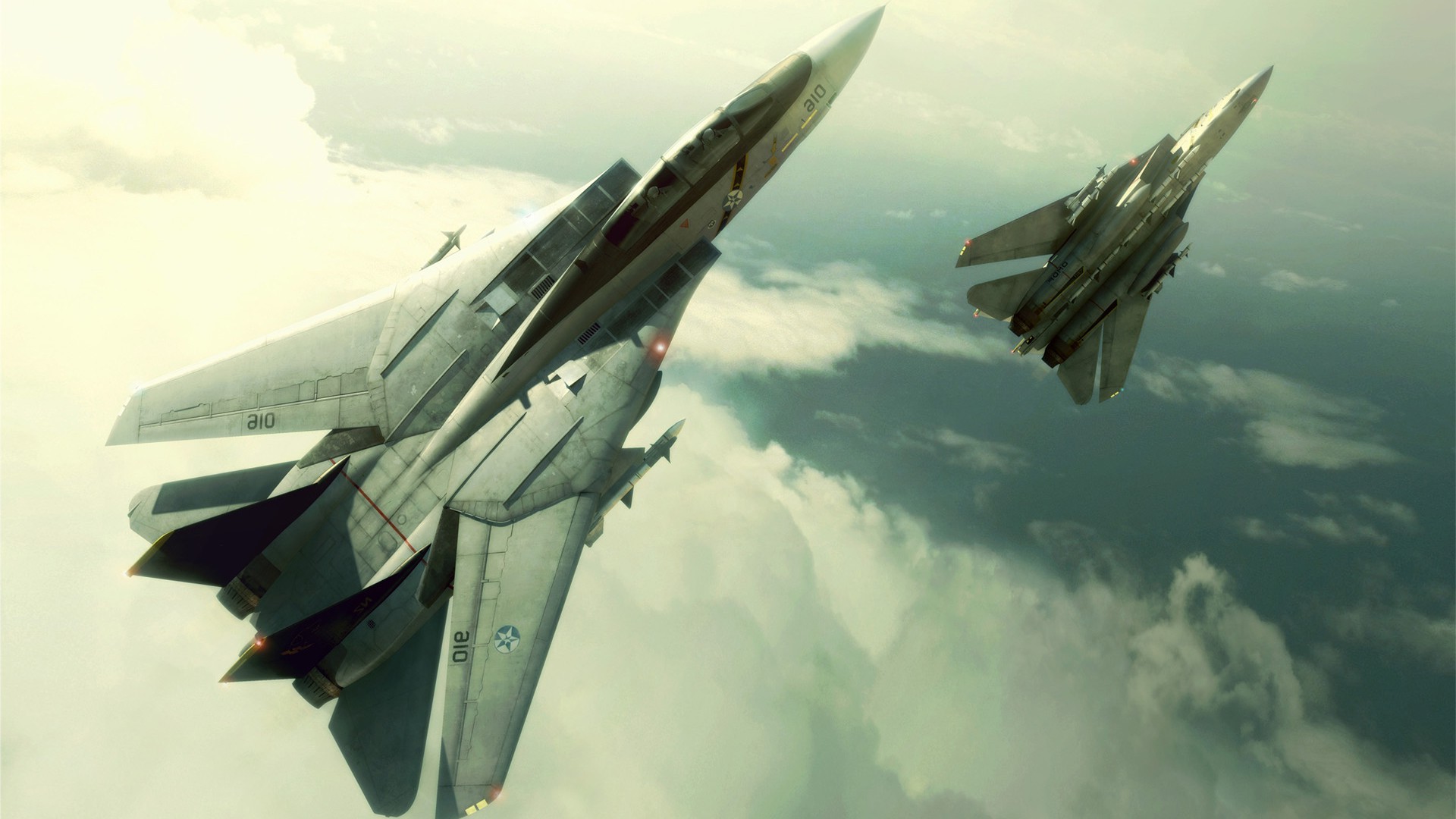 1920x1080 CGI, Video Games, Airplane, Aircraft, F 14 Tomcat, Ace Combat Wallpapers HD  / Desktop and Mobile Backgrounds