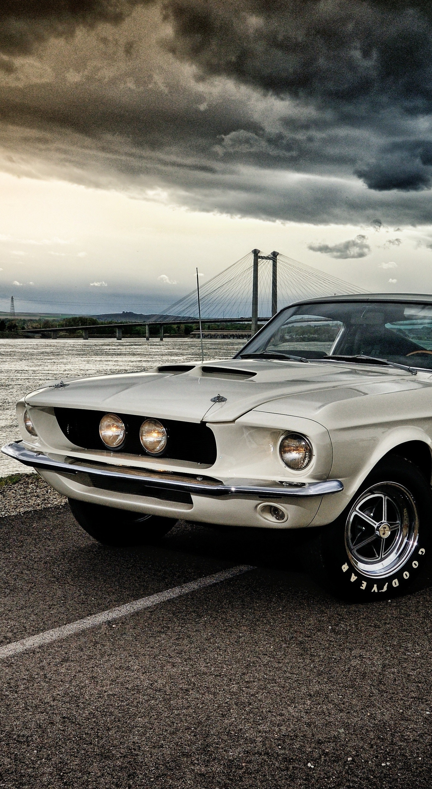 1440x2630 1967 Ford Mustang Shelby GT350, muscle car, on road,  wallpaper