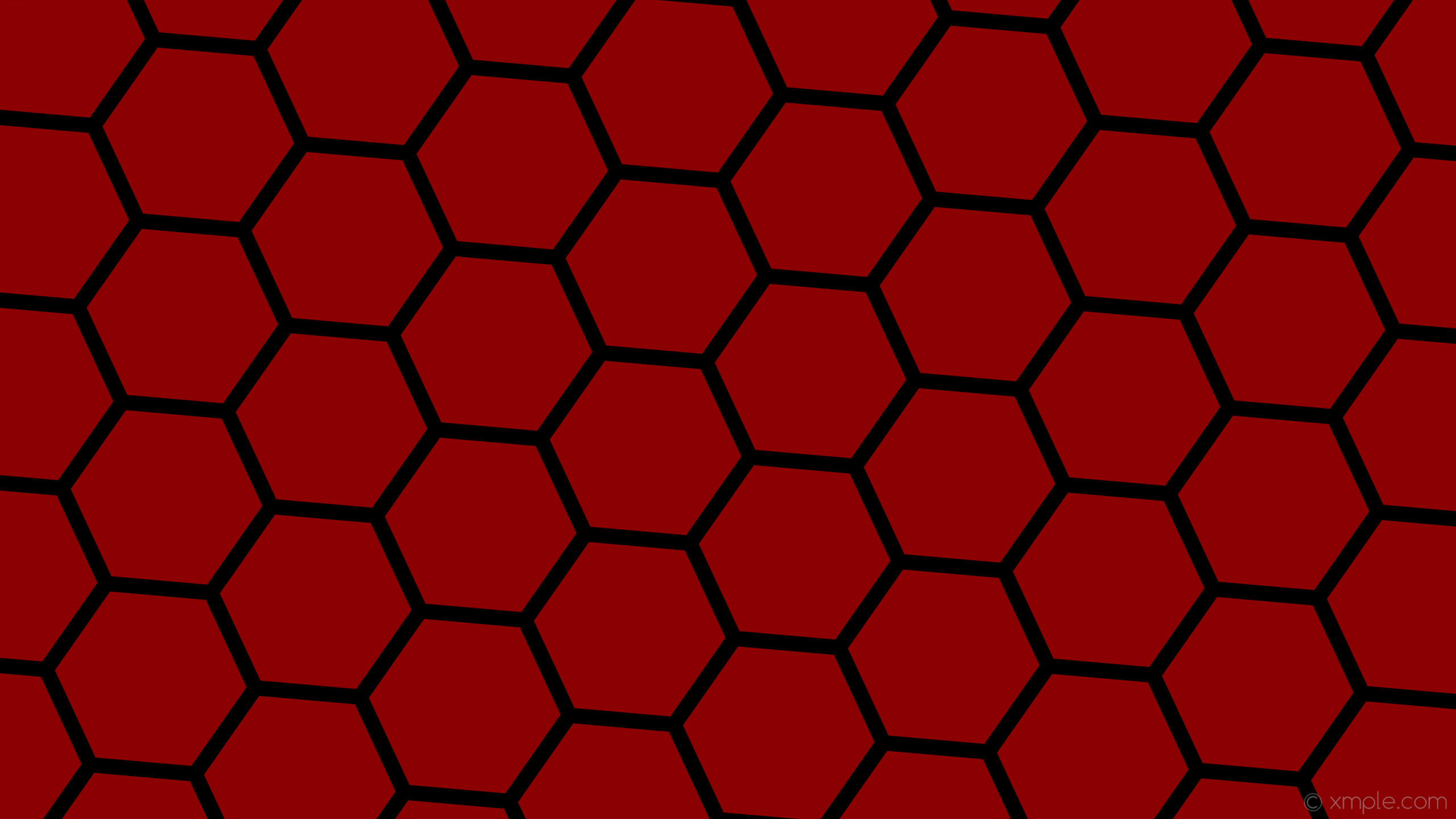 2560x1440 wallpaper red hexagon black honeycomb beehive dark red #8b0000 #000000  diagonal 25Â° 27px