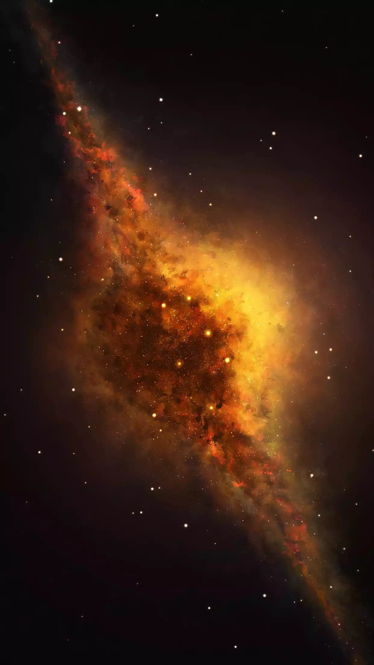 1242x2208 Northern lights Nebula Galaxy