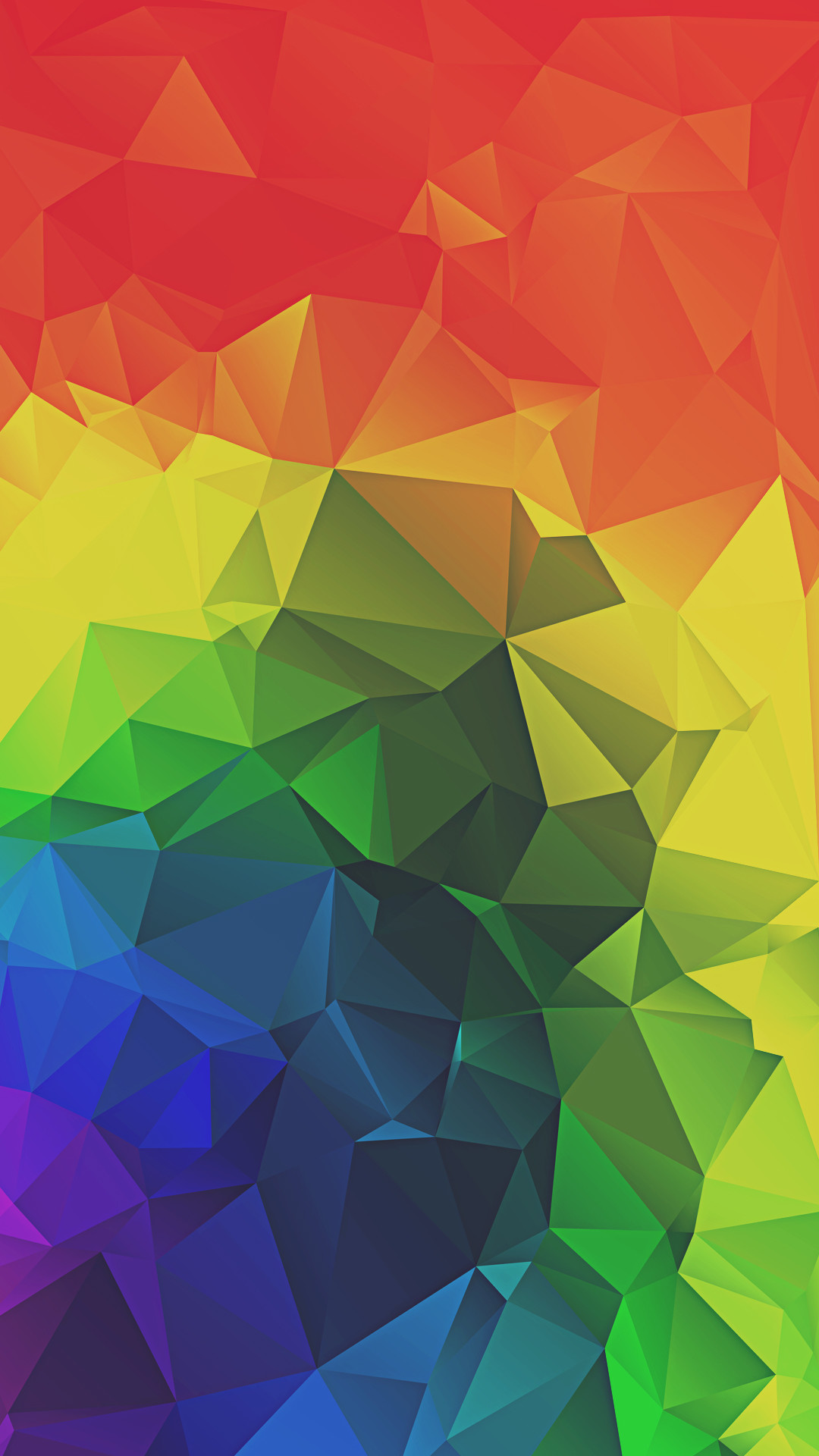 1080x1920 Rainbow Triangles Abstract iPhone 6+ HD Wallpaper