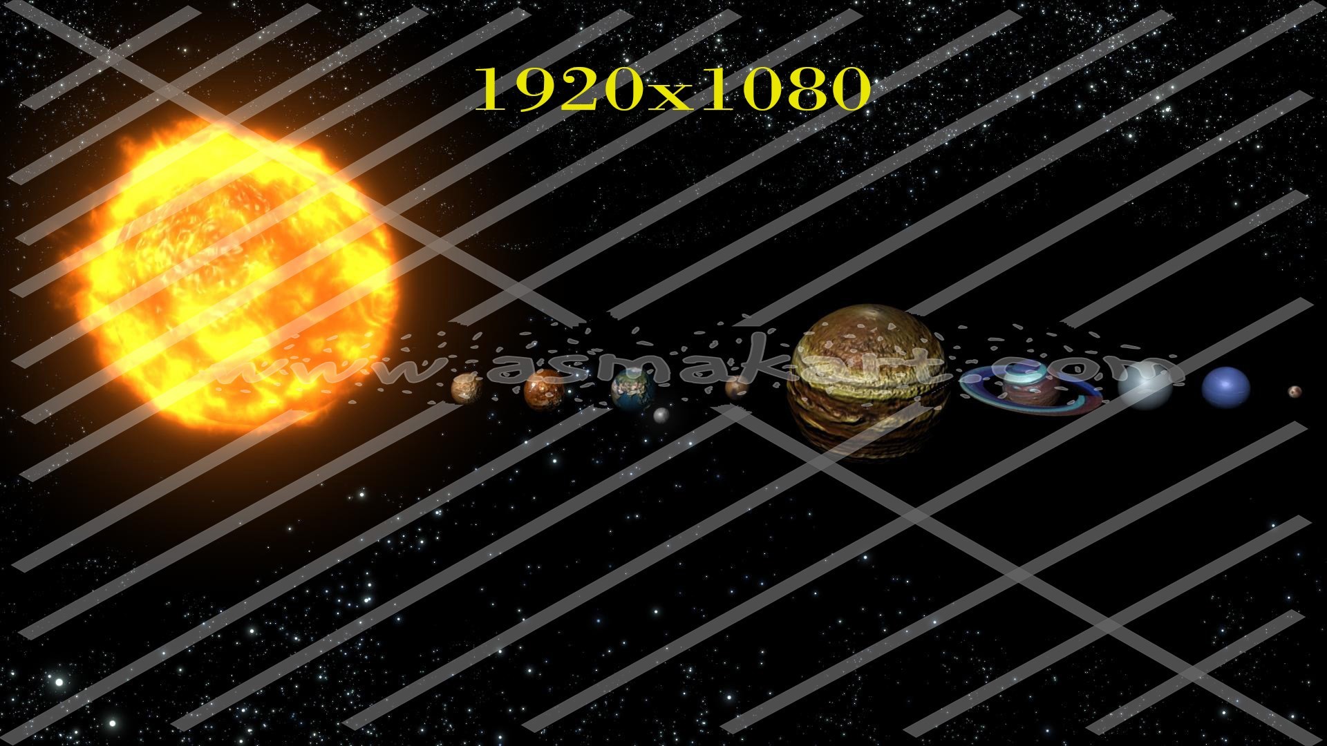 1920x1080 Solar System Wallpaper