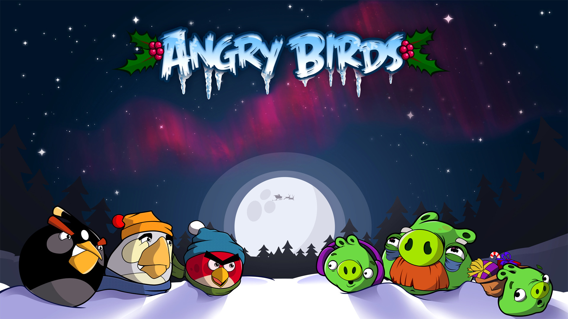 1920x1080 Angry Birds Seasons Wallpaper