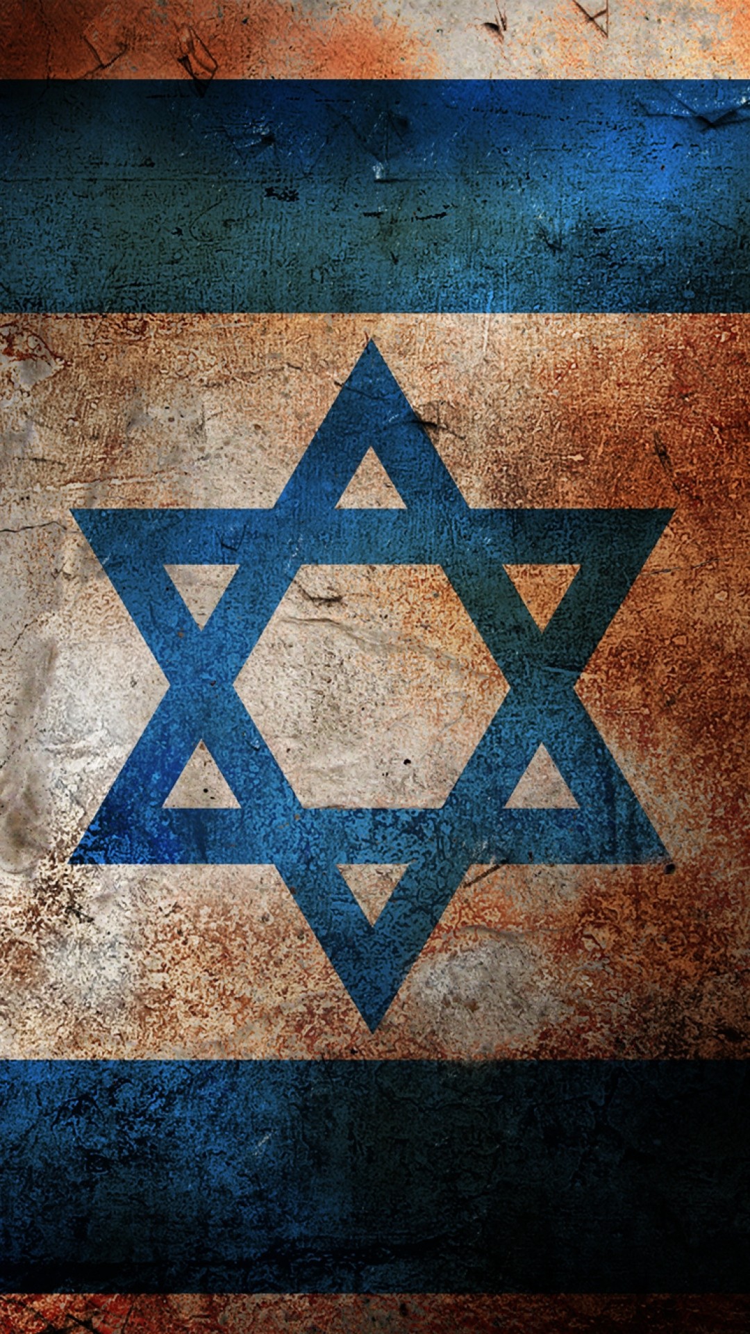 1080x1920 Preview wallpaper flag, israel, color, surface, paint 