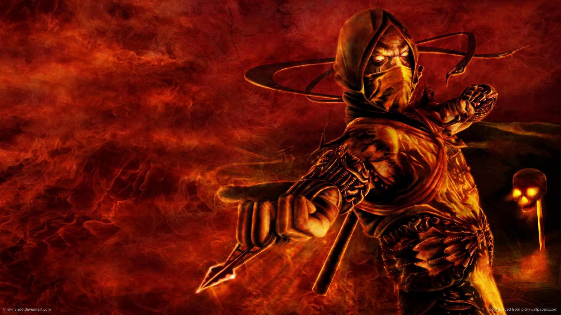 1920x1080 Mortal Kombat Scorpion Concept picture
