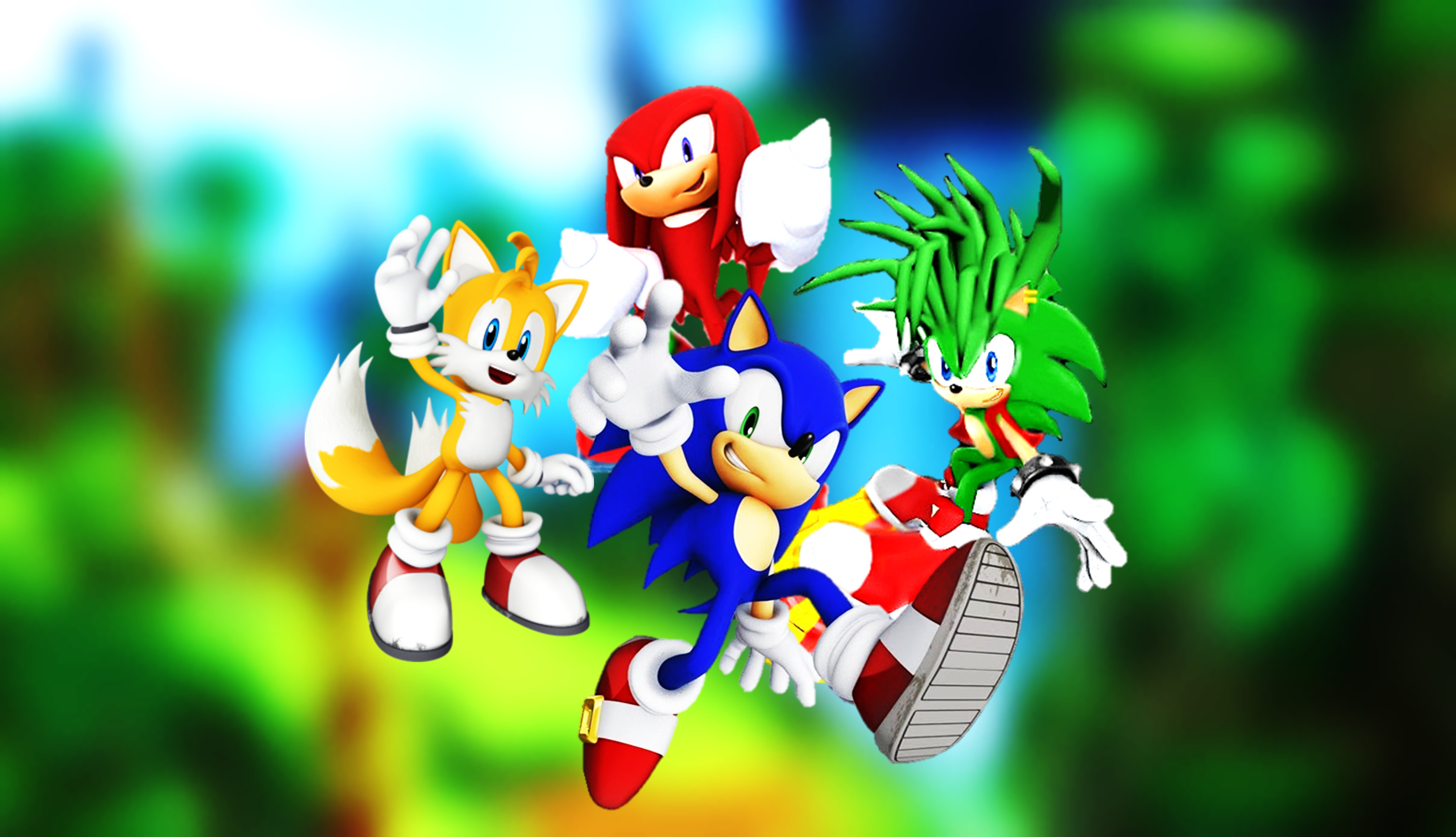 2863x1646 Sonic the Hedgehog images Sonic Tails Knuckles and his brother Manic Best  Buds HD wallpaper and background photos