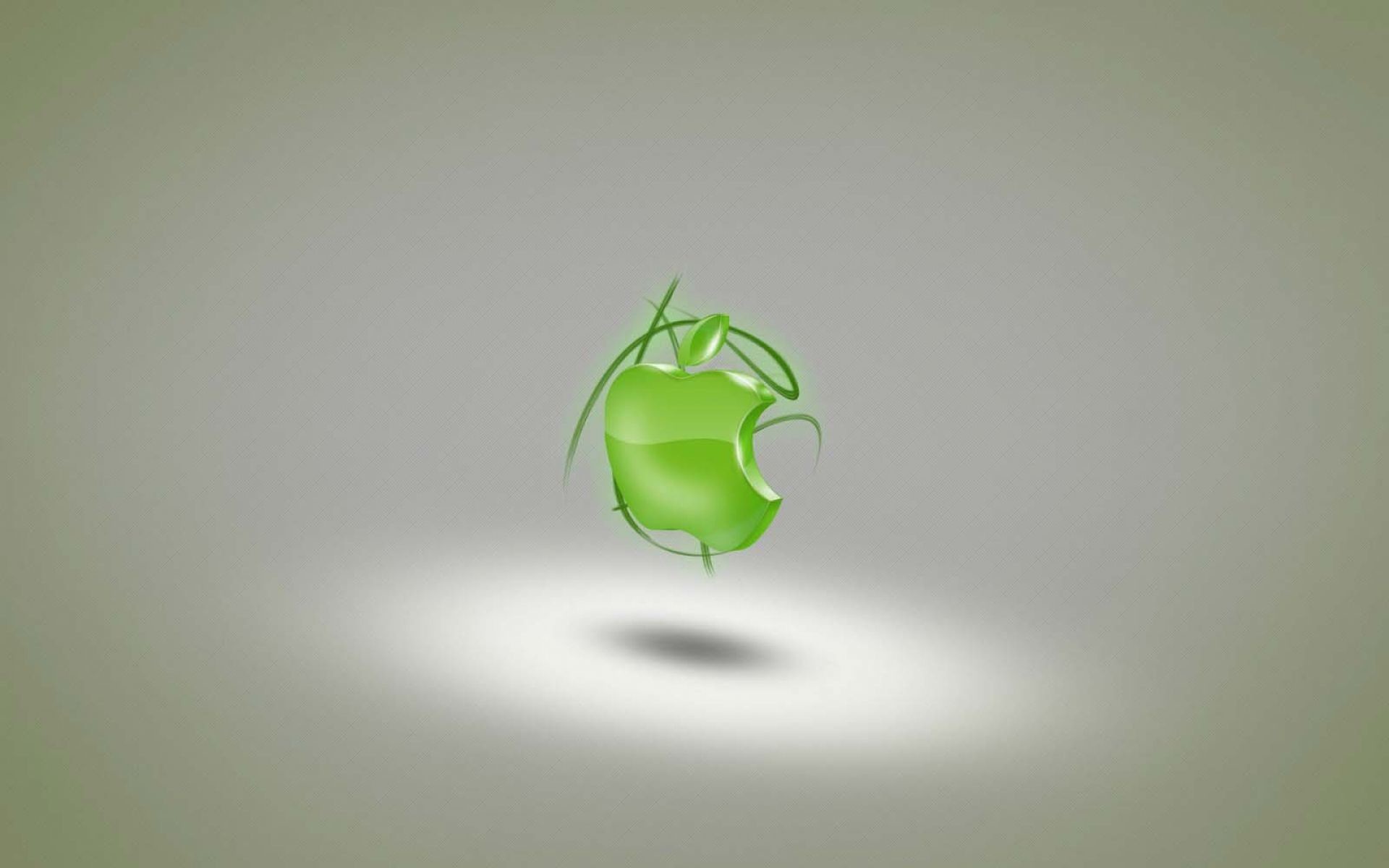 1920x1200 3D Green Apple Logo Wallpaper | HD Brands and Logos Wallpaper Free Download  ...