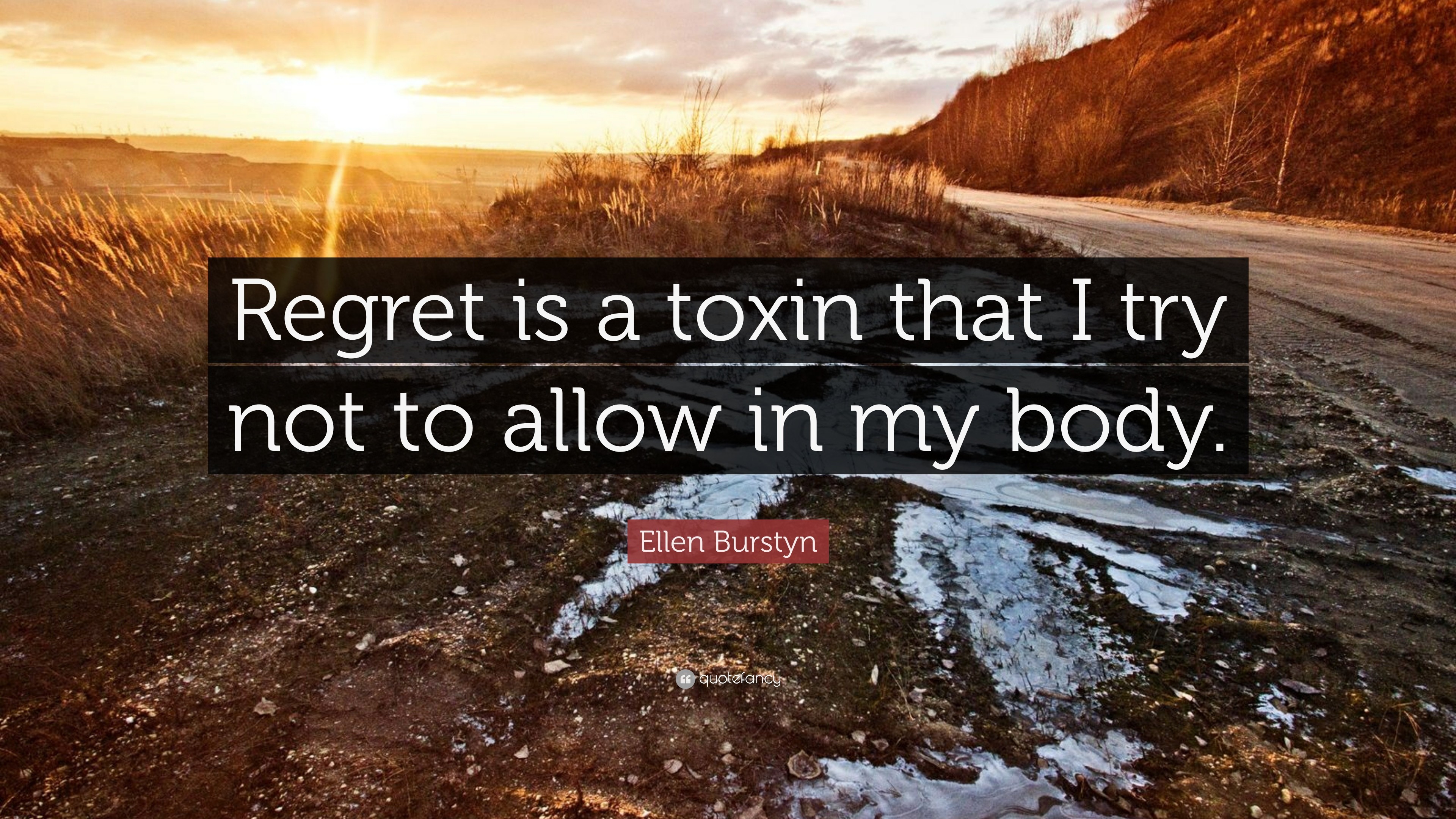 3840x2160 Ellen Burstyn Quote: “Regret is a toxin that I try not to allow in