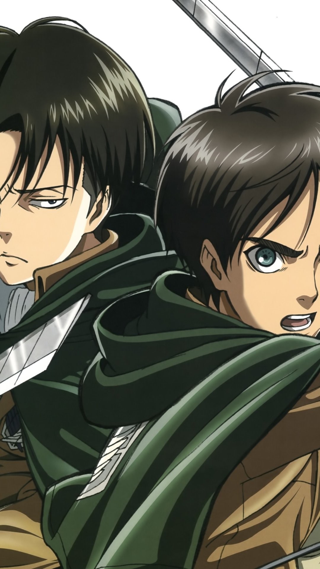 1080x1920 Eren Jaeger and Rivaille