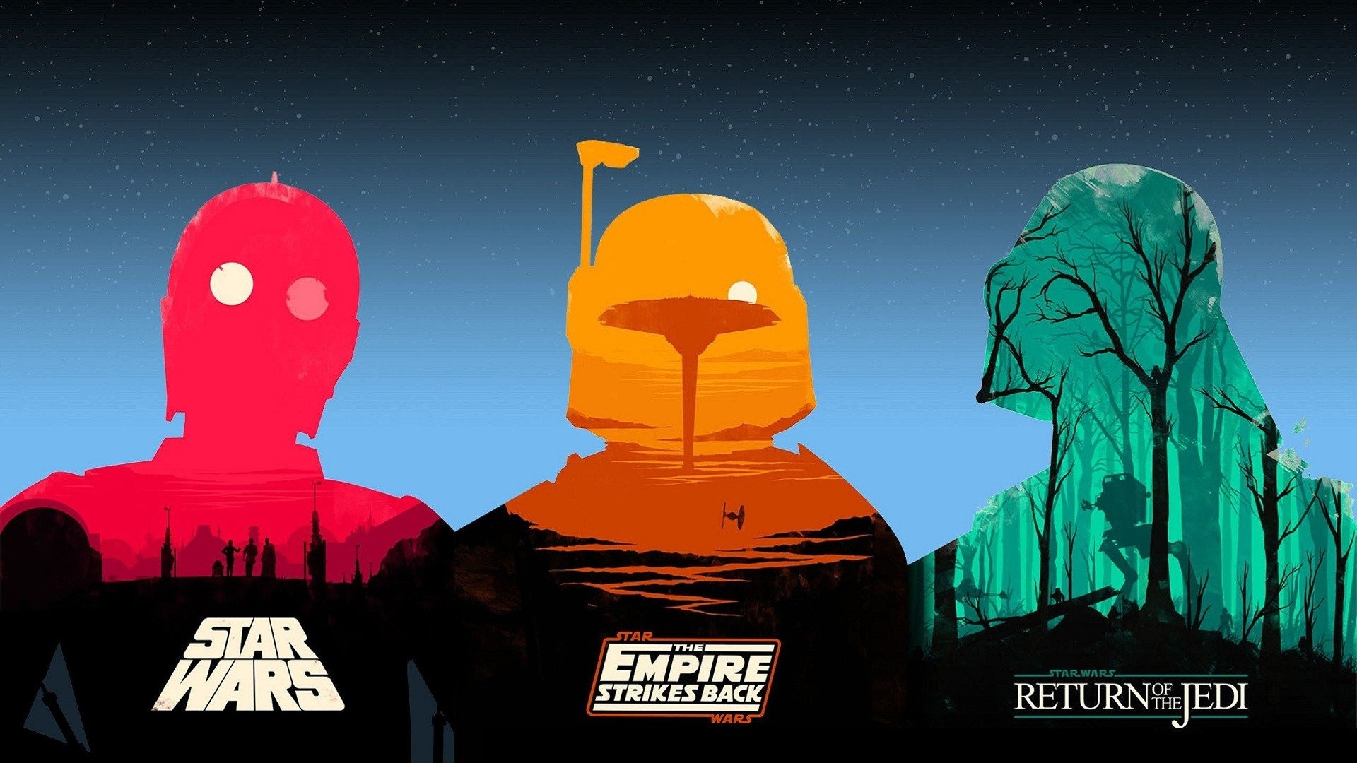 1920x1080 Star Wars Episode V - The Empire Strikes Back VI Return Of Jedi Movies