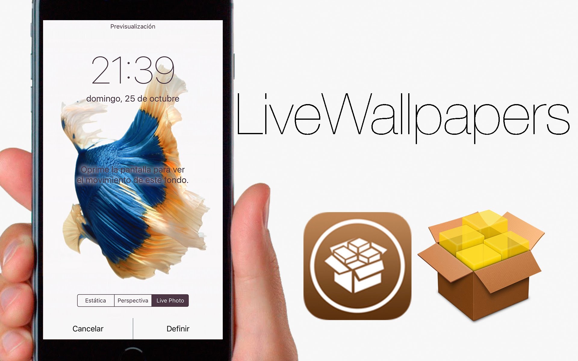 1920x1200 LiveWallpapers del iPhone 6s en dispositivos anteriores | Cydia iOS 9