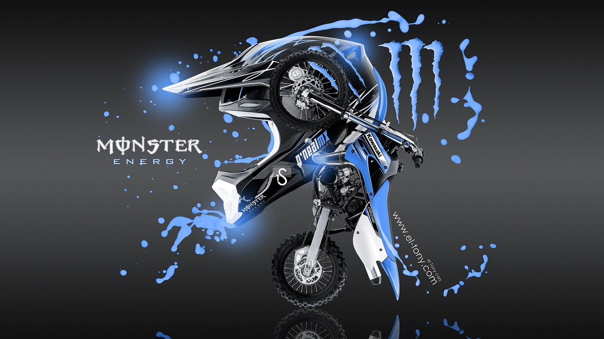 1920x1080 Monster-Energy-Fantasy-Moto-Kawasaki-Blue-Acid-2013- ...
