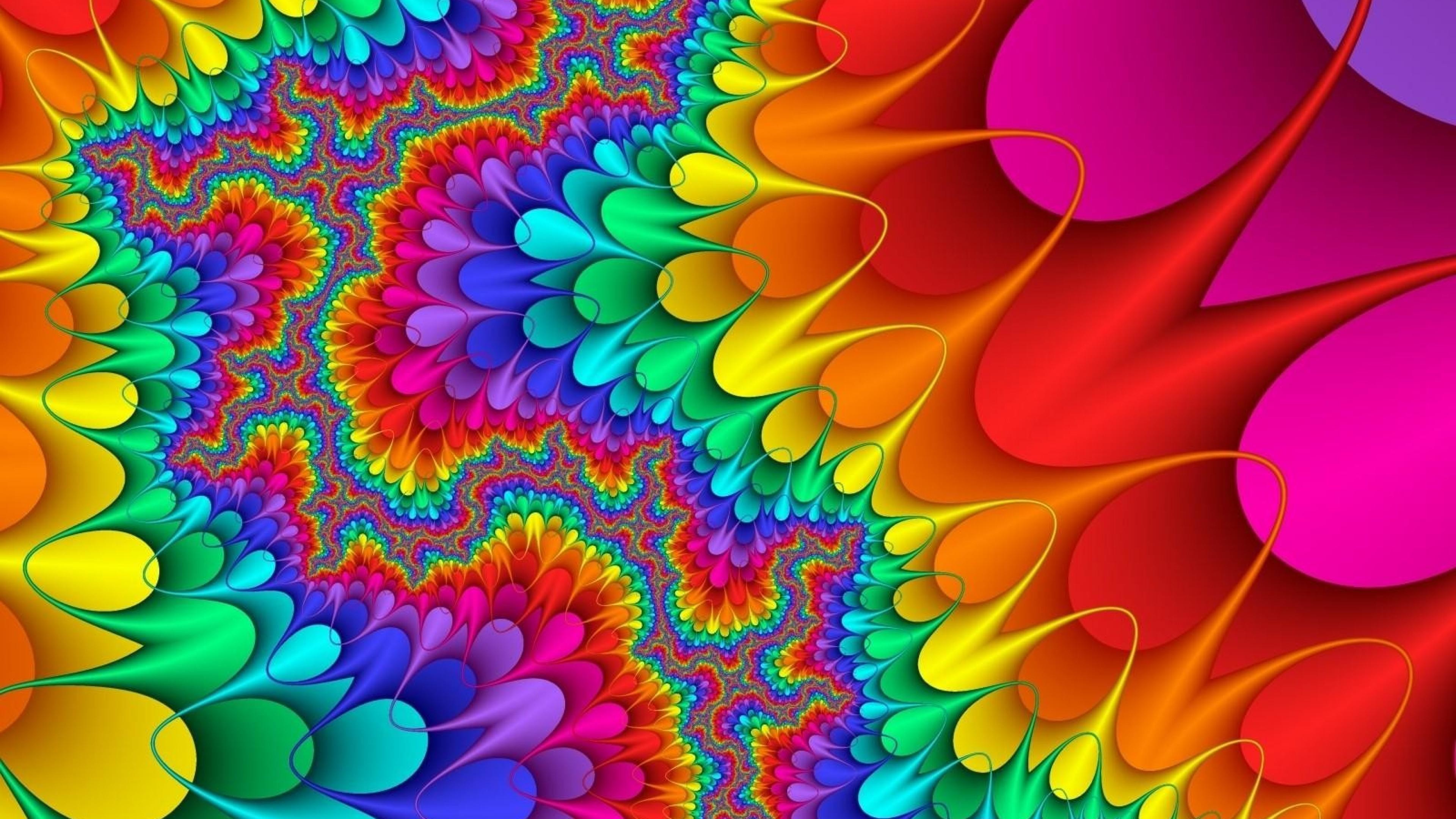 3840x2160 Abstract Wallpaper with Palette Fractal in Colorful | HD Wallpapers .