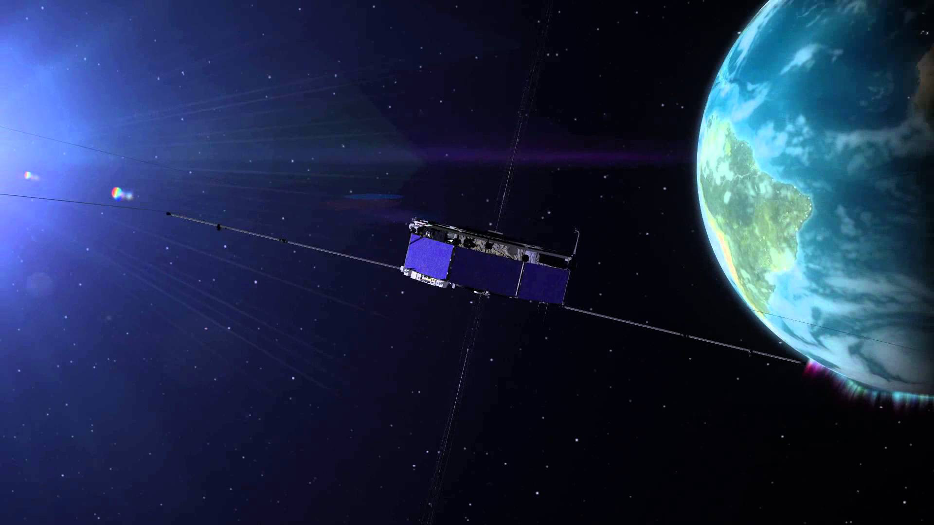 1920x1080 Magnetospheric Multiscale Â· artist concept of one MMS satellite
