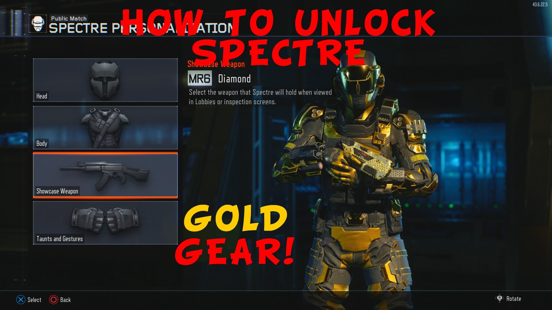 1920x1080 Black Ops 3 - How to Unlock Spectre's Hero Gear (Spectre Gold Gear) -  YouTube