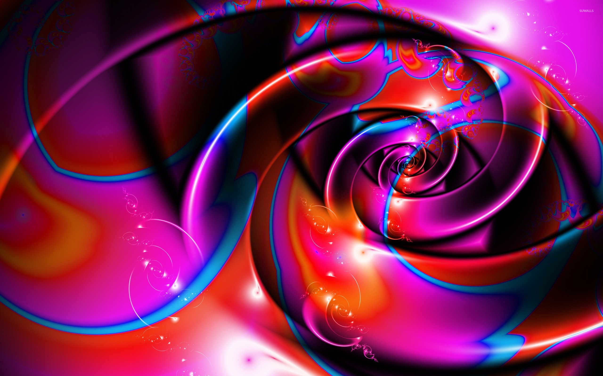 2560x1600 Purple swirls wallpaper