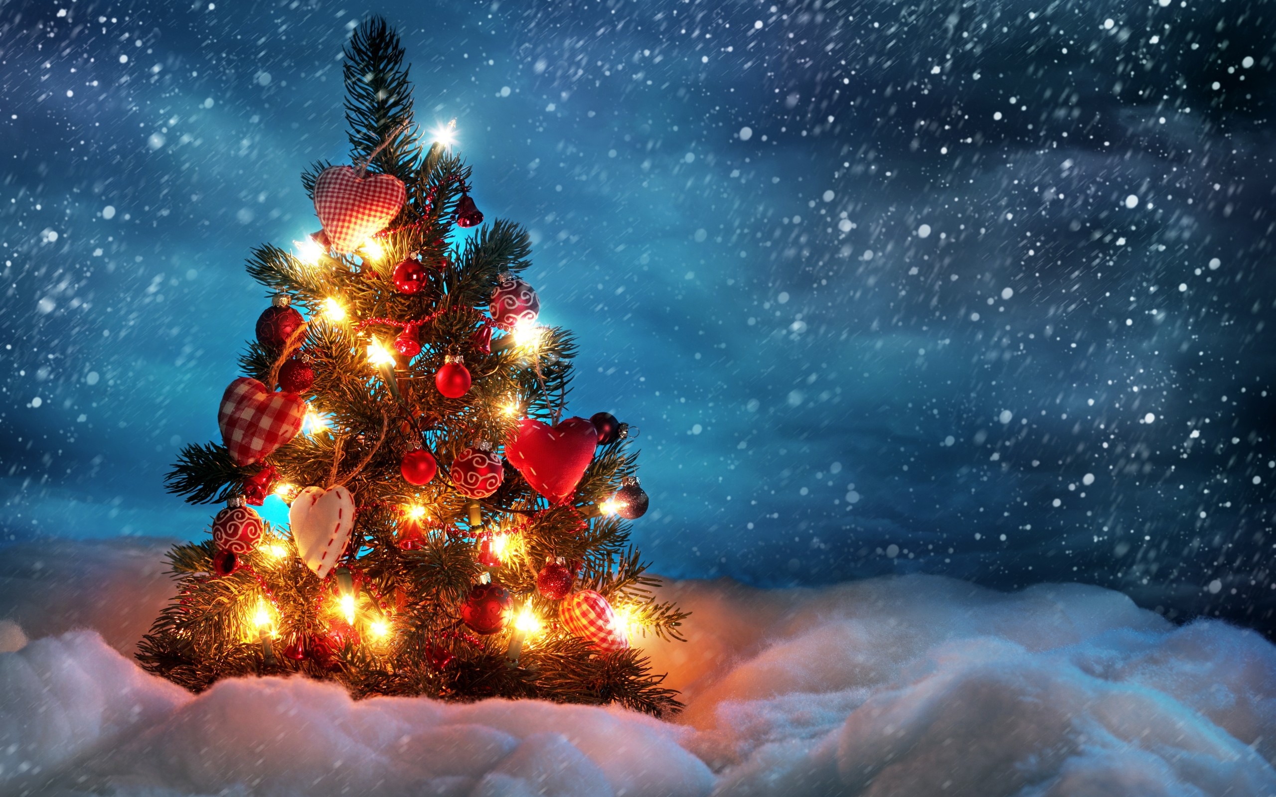 2560x1600 Christmas Tree Desktop Wallpaper