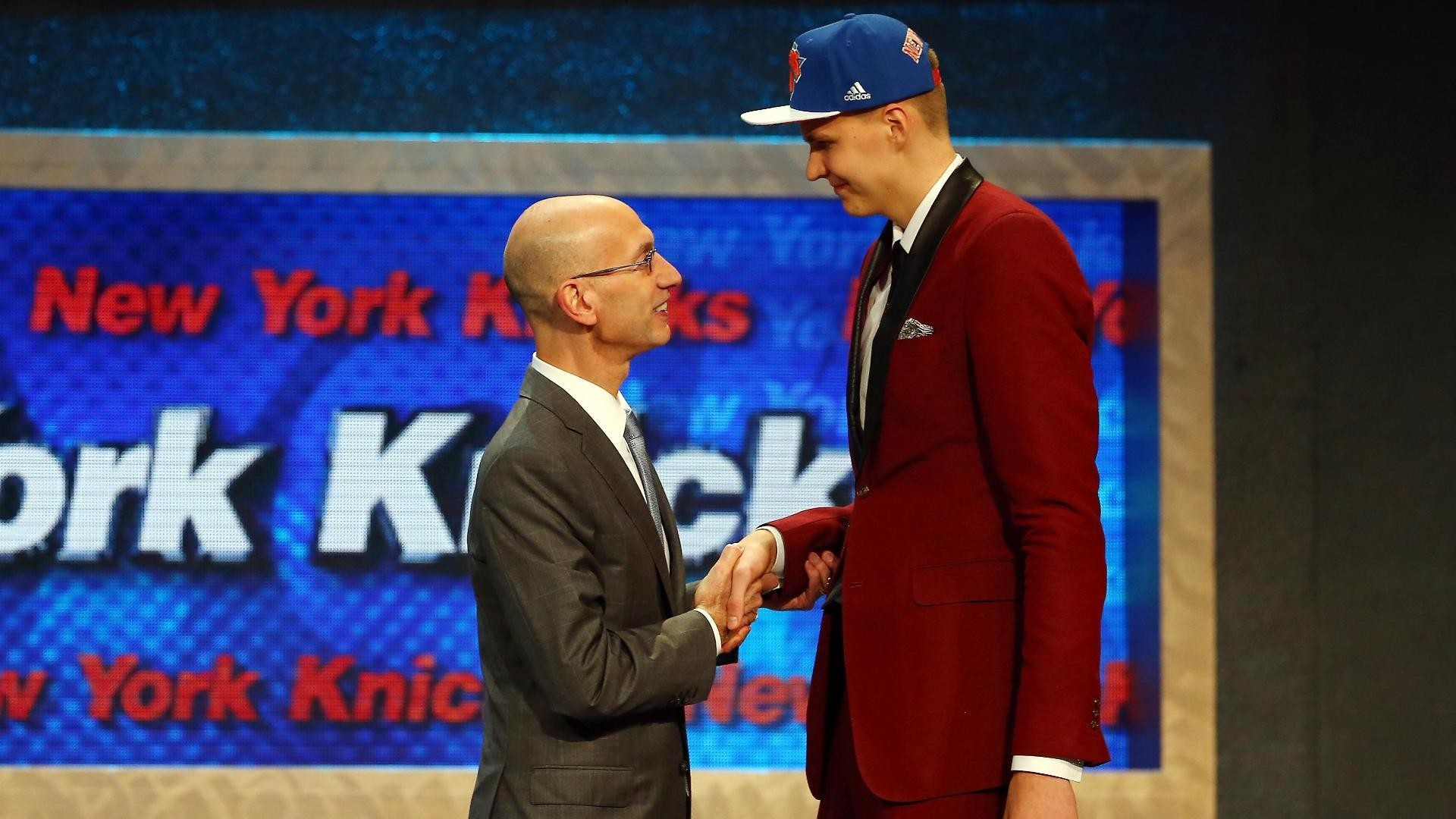 1920x1080 Knicks make Kristaps Porzingis fourth overall pick in NBA draft .