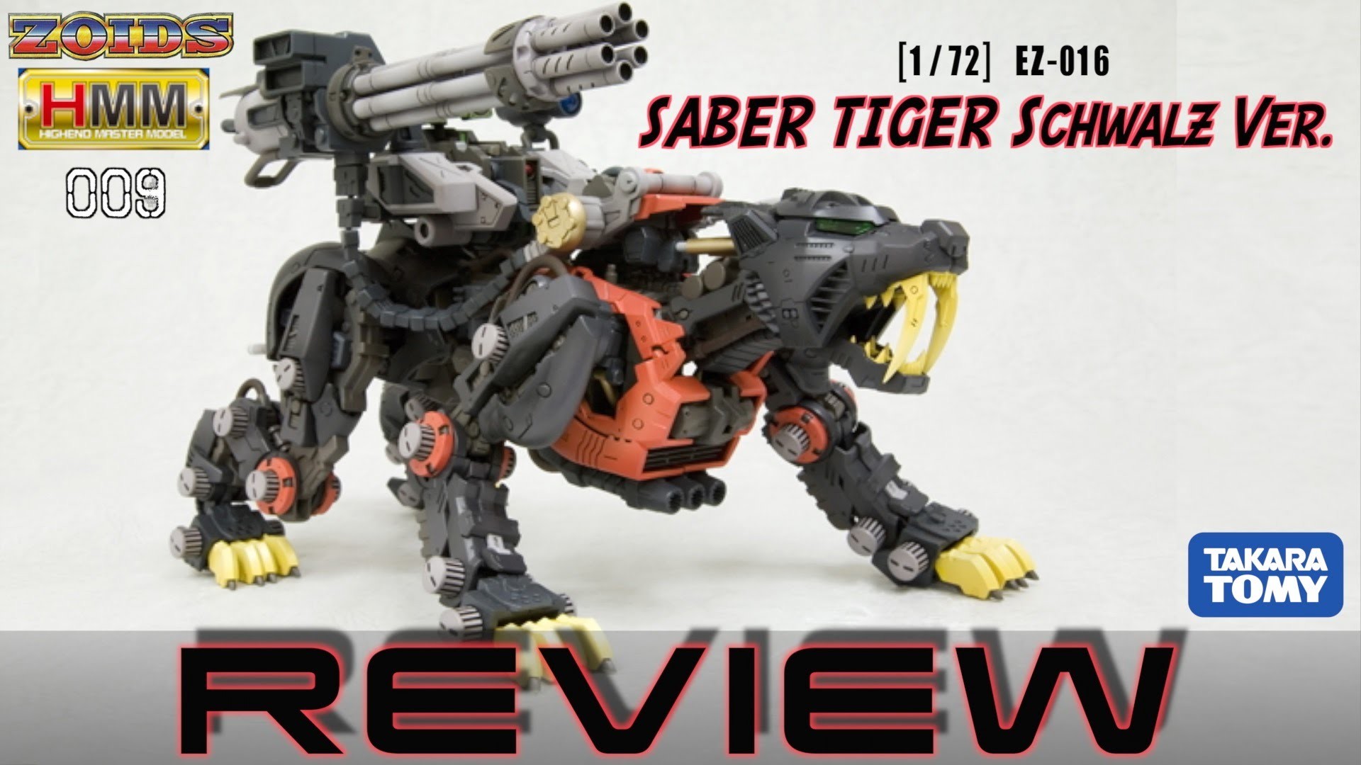 1920x1080 ZOIDS Saber Tiger Schwalz Ver. 1/72 - Review