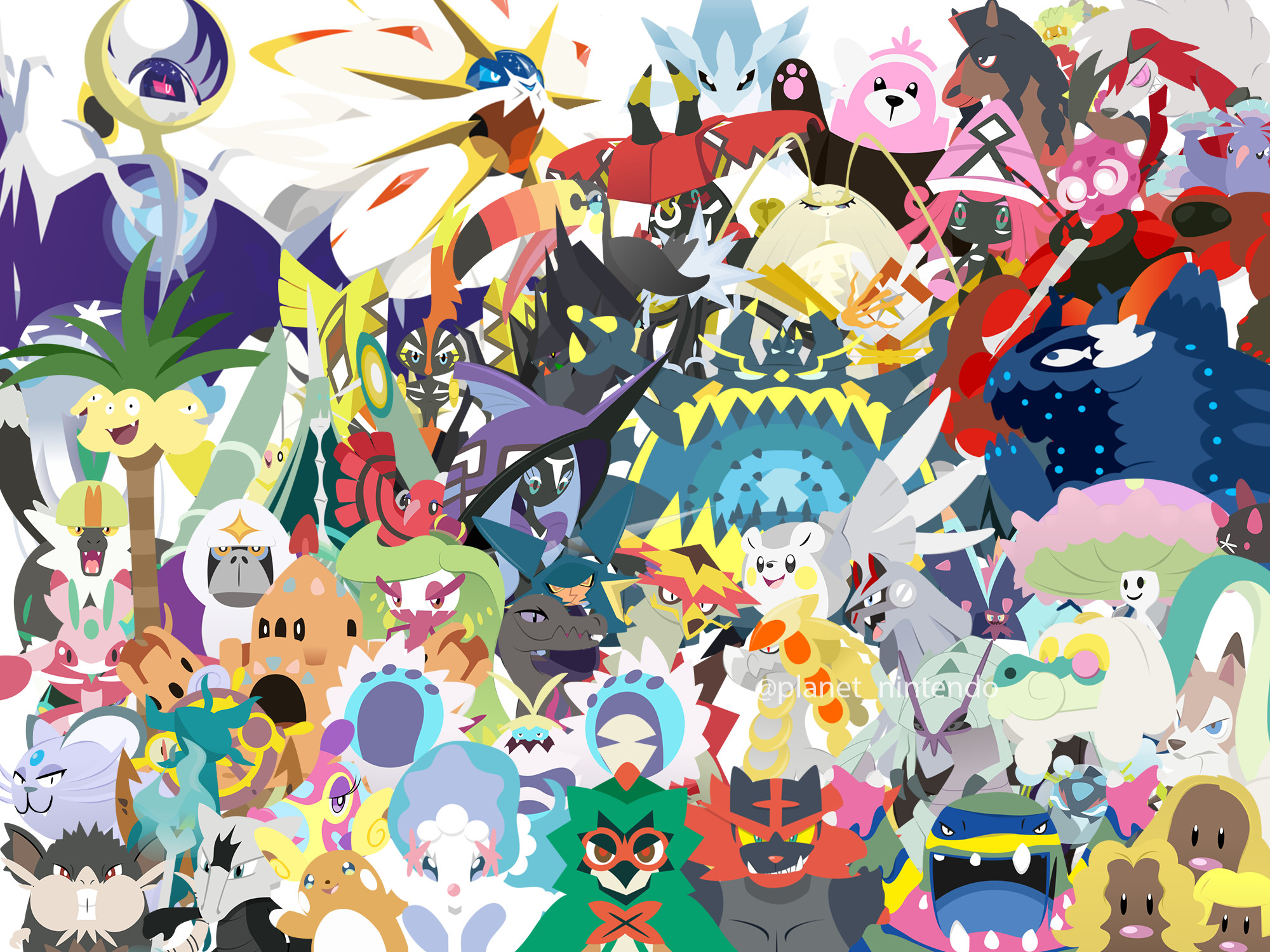 2000x1500 ... Pokemon Sun and Moon Wallpaper by PlanetNintendo