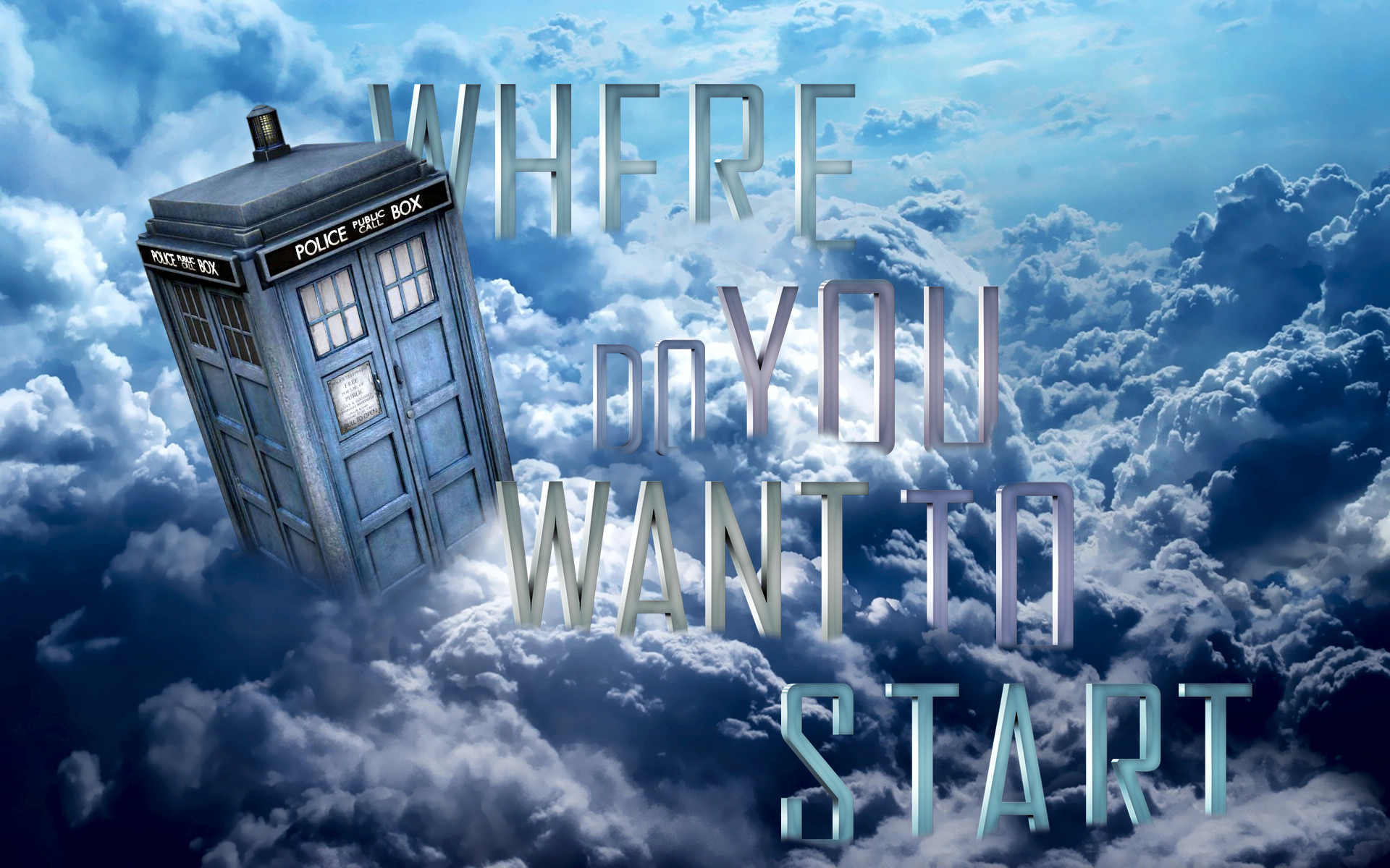 1920x1200 "Where do you want to start" a wallpaper i made today, requests welcomed.