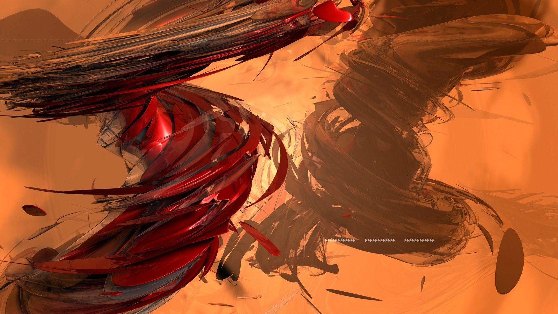 1920x1080 Preview wallpaper abstraction, red, blizzard, brown 
