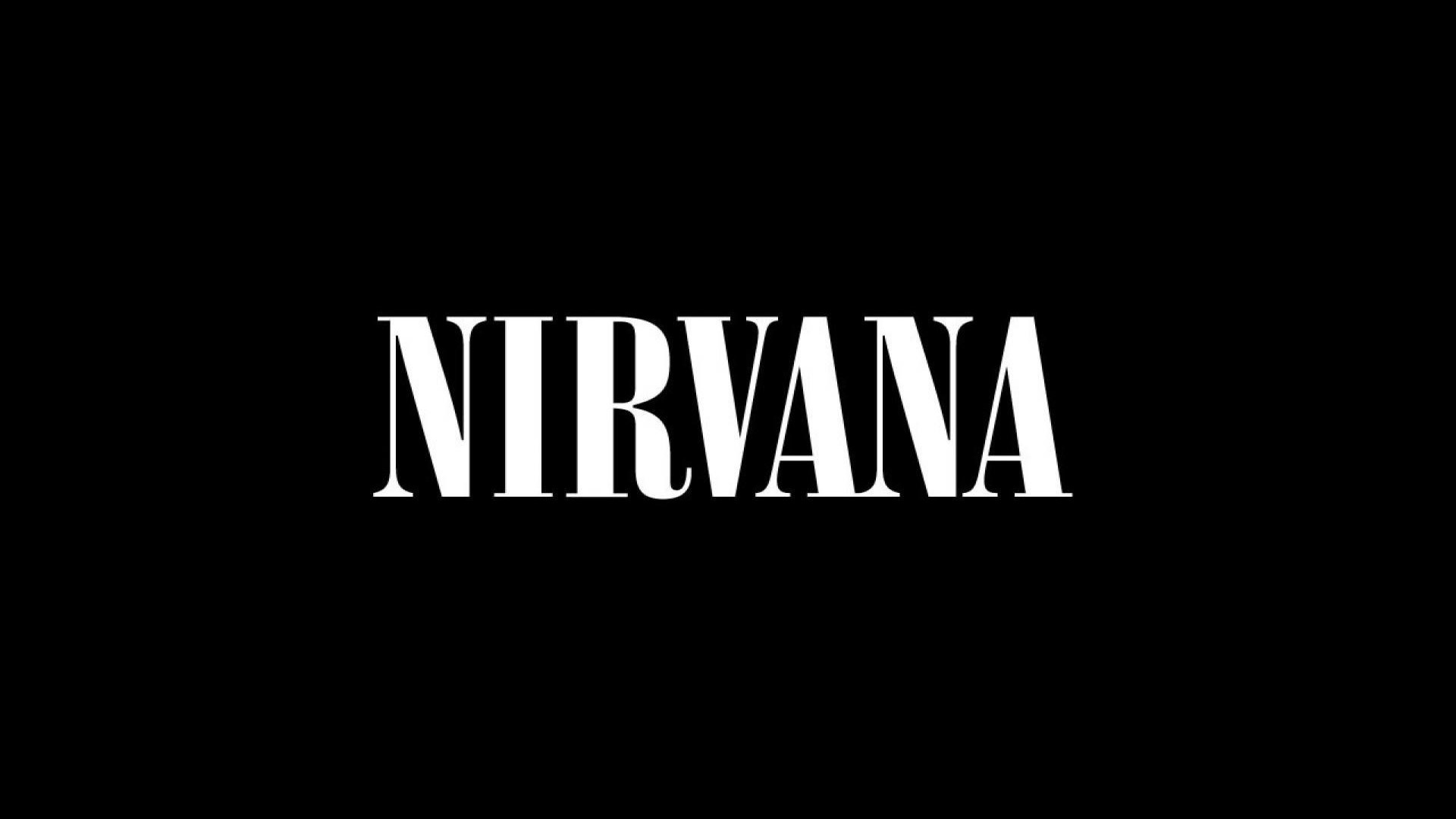 1920x1080 Nirvana Letters Logo Font Background