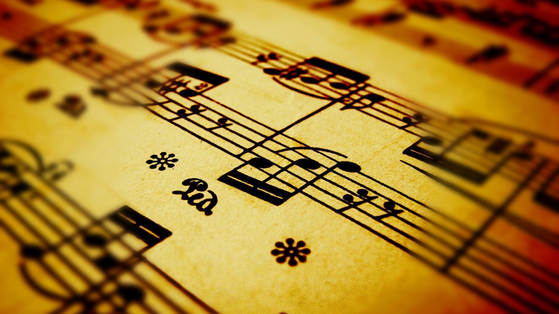 1920x1080 Music Notes Background