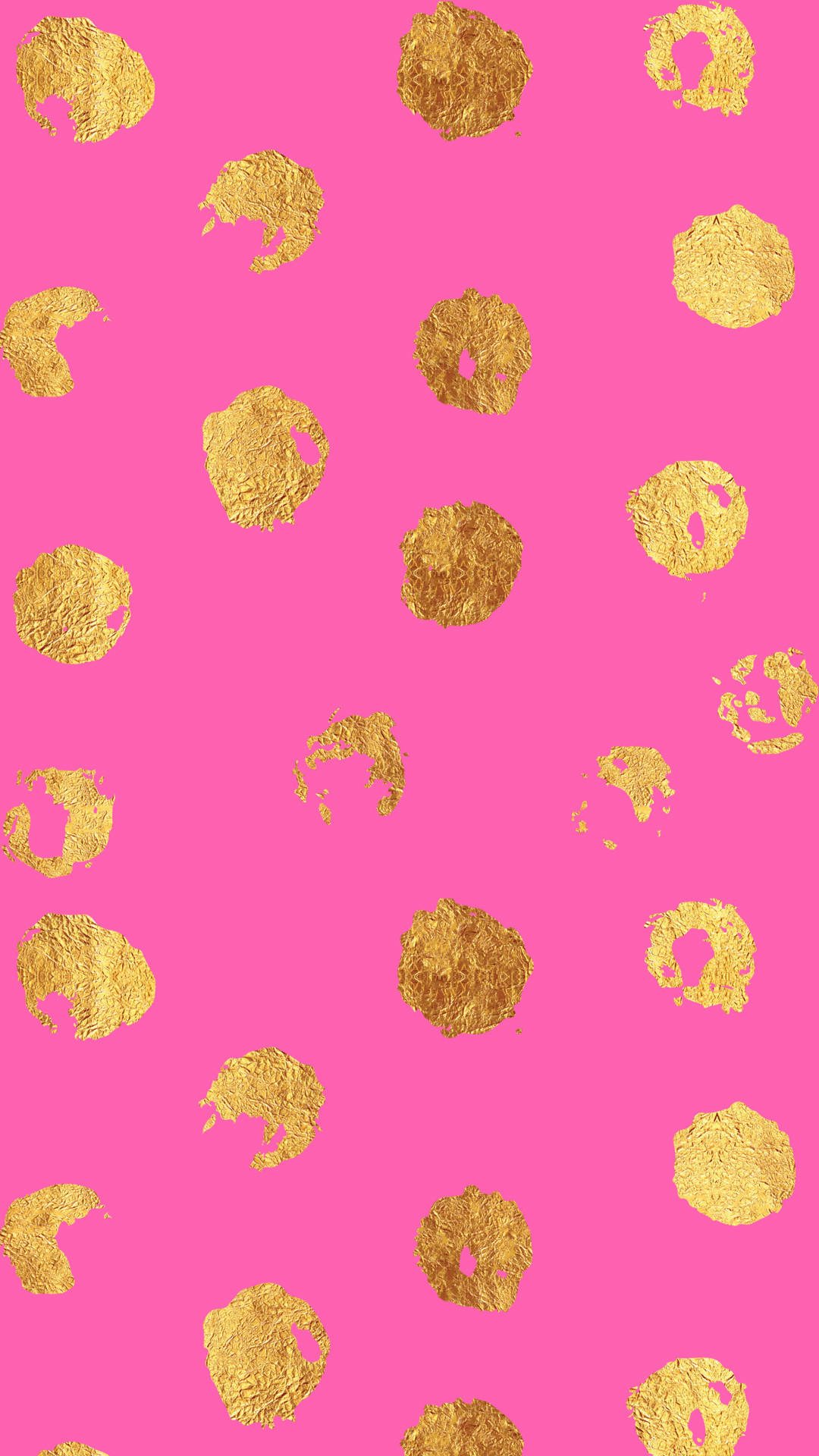 1080x1920 Click to download Pink with Gold Foil Phone Wallpaper