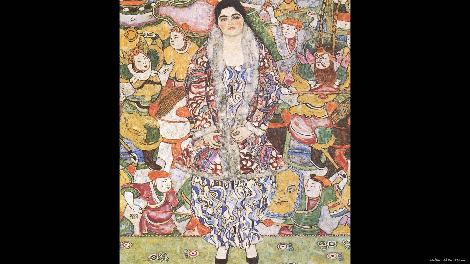 1920x1080 Painting of Gustav Klimt - Friederike Maria