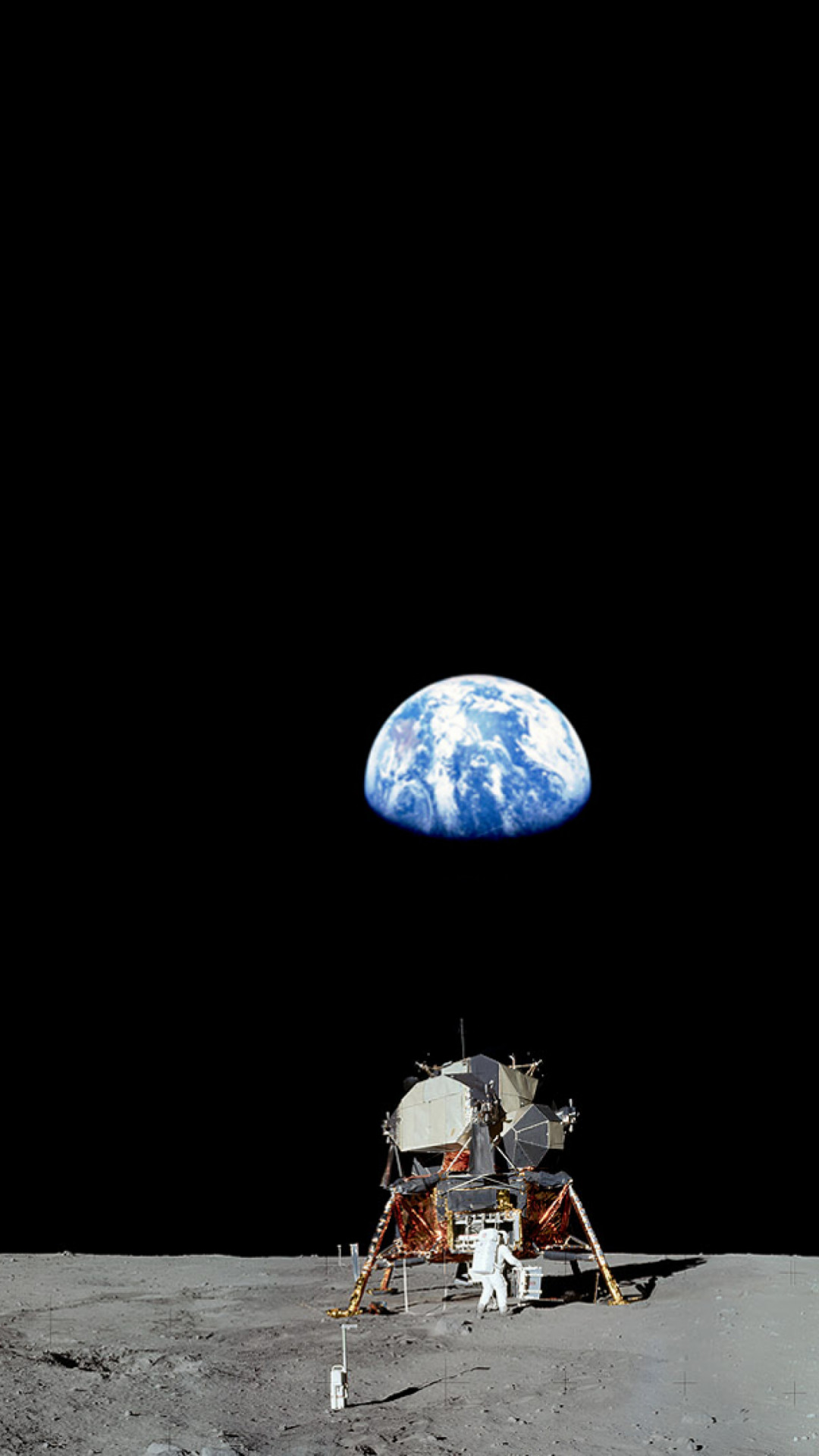 1080x1920 Earth from the moon