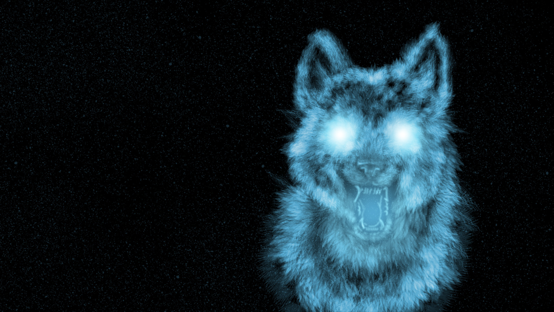 1920x1080 Images of Blue Fire Wolf Wallpaper - #SC