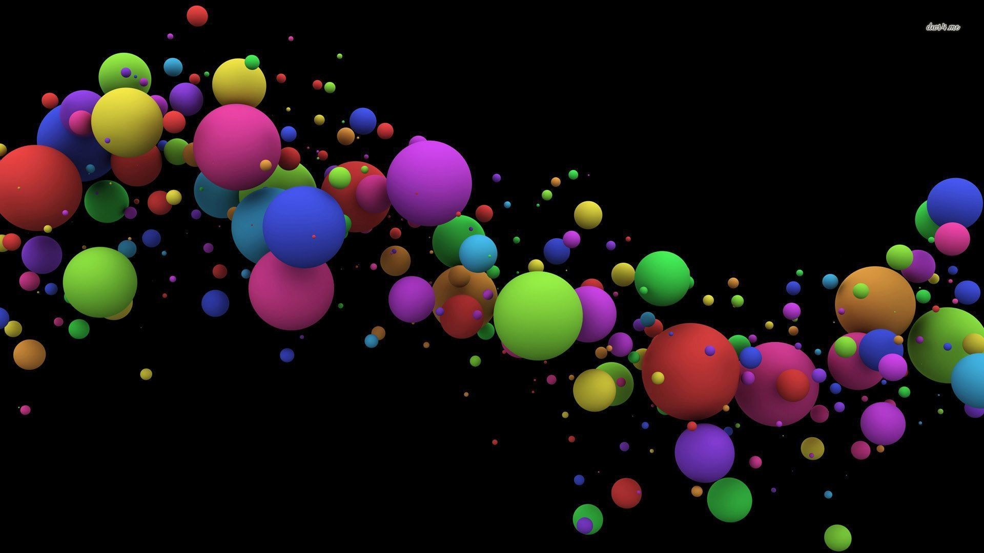 1920x1080 ... Colorful bubbles wallpaper ; more. 3D Â· Sphere