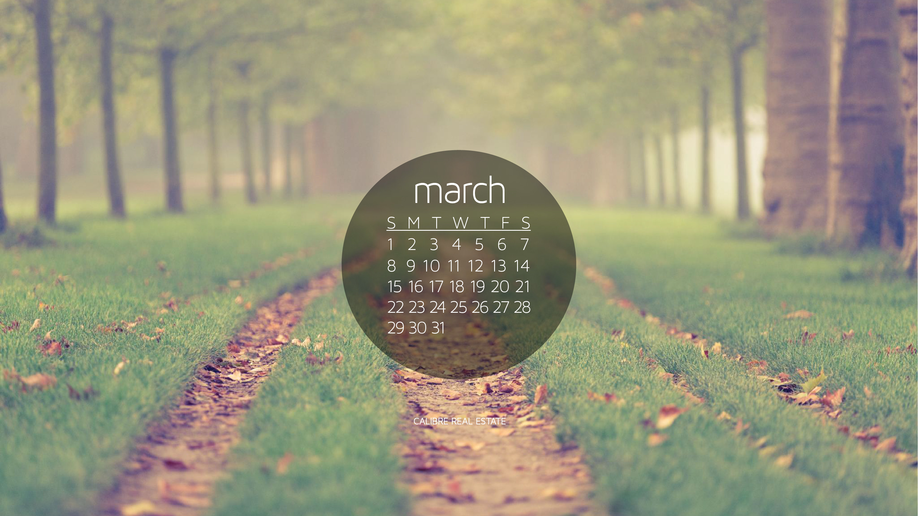3201x1800 March 2015 Calendar Wallpaper for Desktop