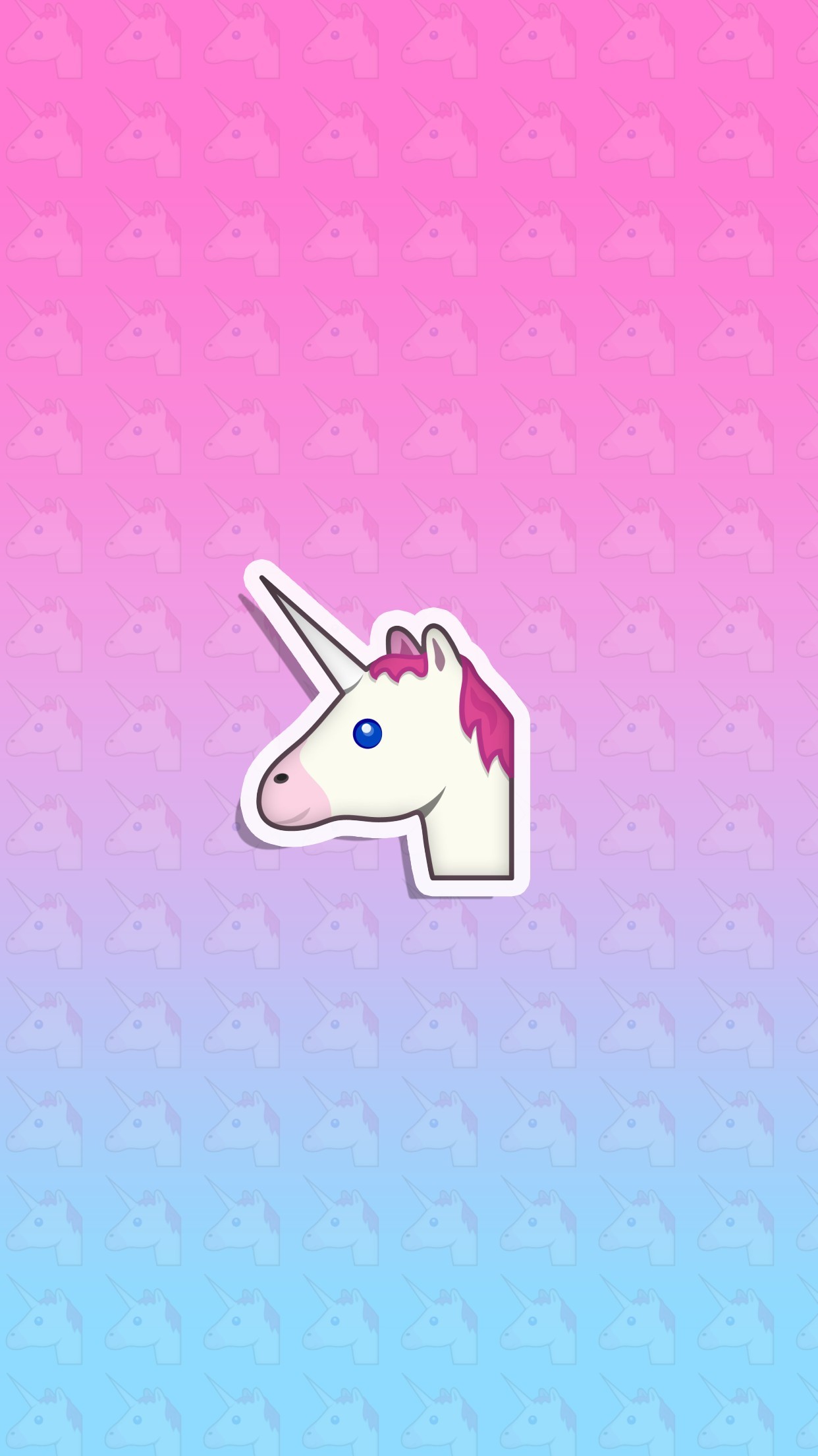 1242x2208 Wallpaper, background, iPhone, Android, HD, unicorn, Pink, Blue,