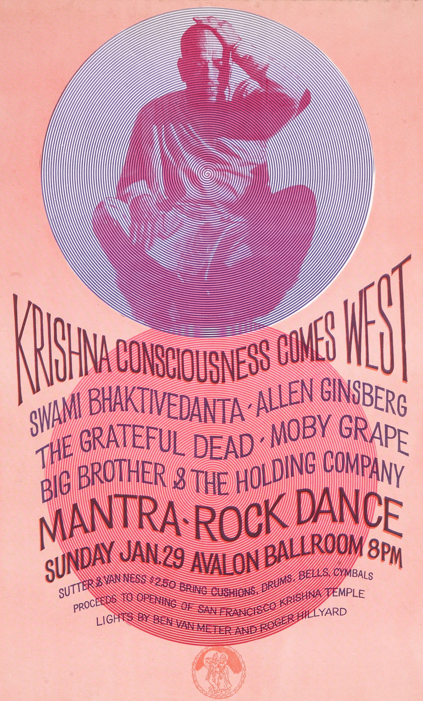 1772x2935 The Mantra-Rock Dance promotional poster featuring the Grateful Dead