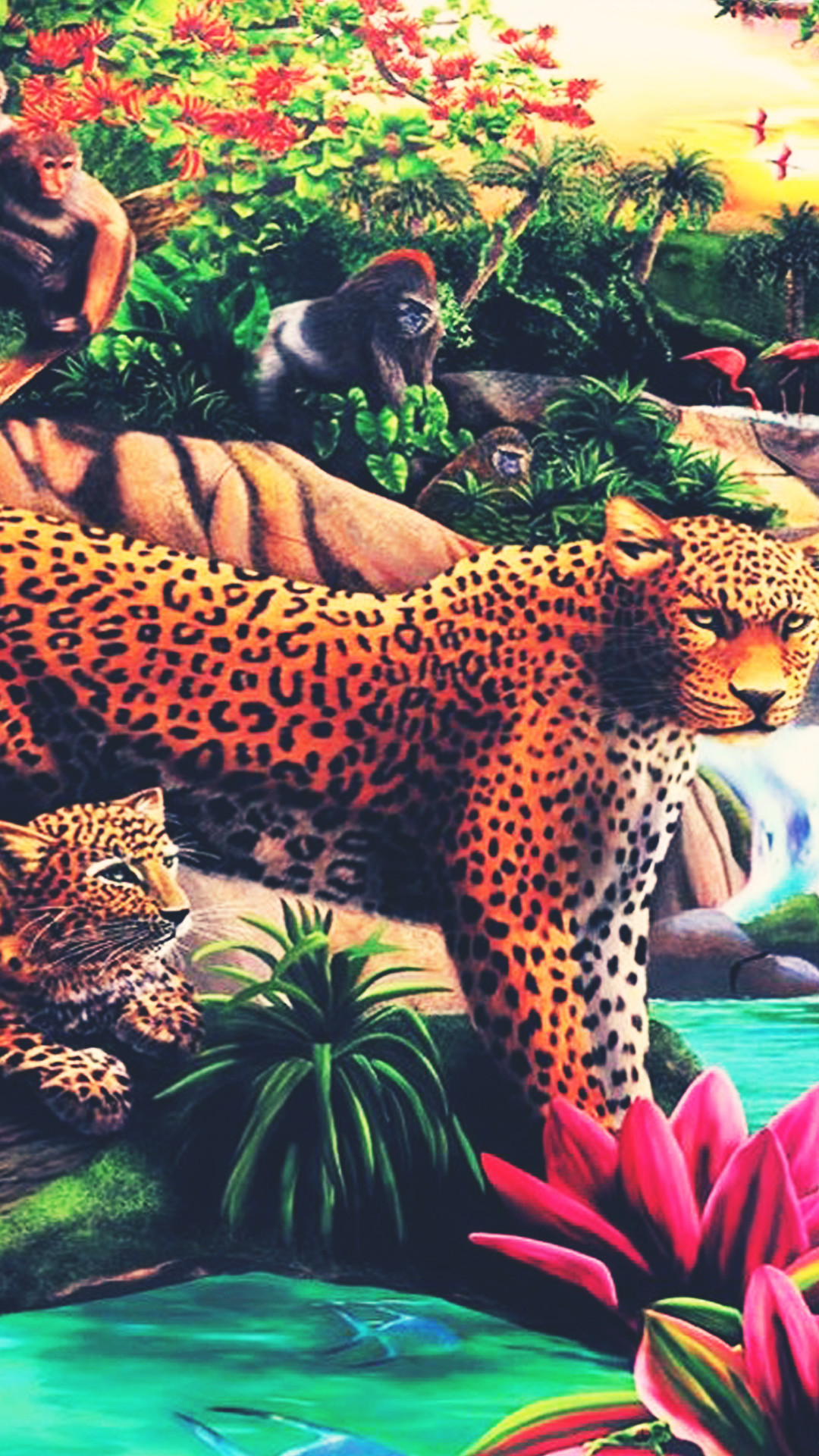 1080x1920 Source: androidwalls.net Â· Report. Colorful Cheetah Wallpaper ...