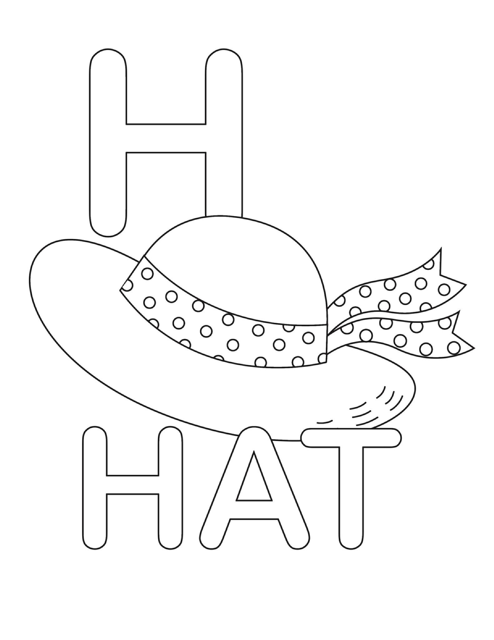 1581x2046 Letter H Coloring Pages for toddlers - Letter H Coloring Pages With  Wallpapers Desktop Background