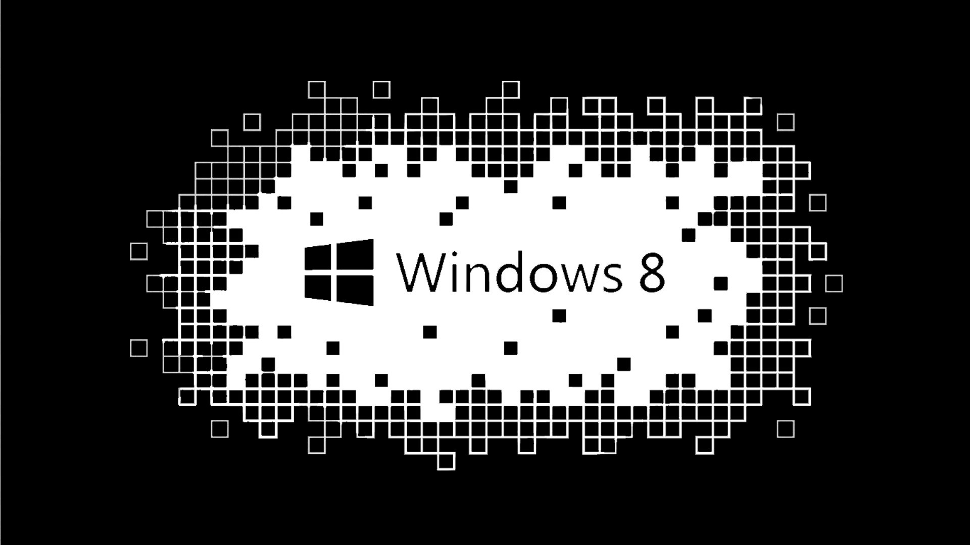 1920x1080 Windows 8 Black and White Grid Desktop Wallpaper