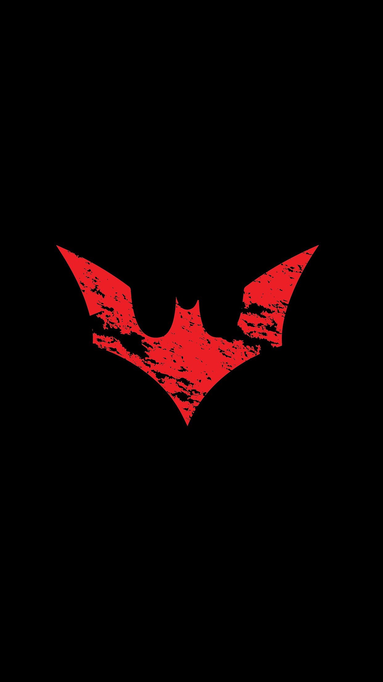 1242x2208 batman logo red dark hero art iPhone 7 wallpaper