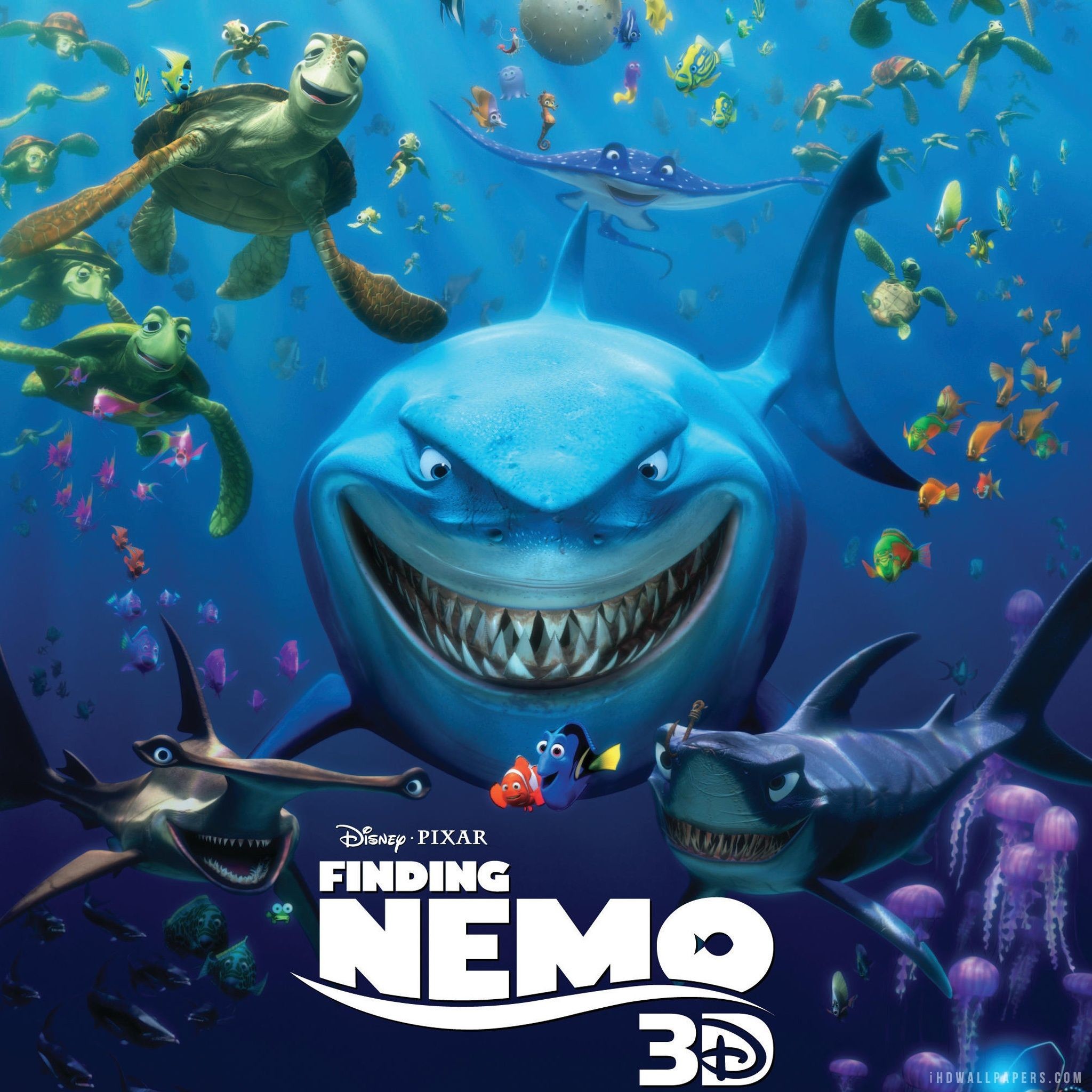 2048x2048 Finding Nemo 3D HD Wallpaper - iHD Wallpapers