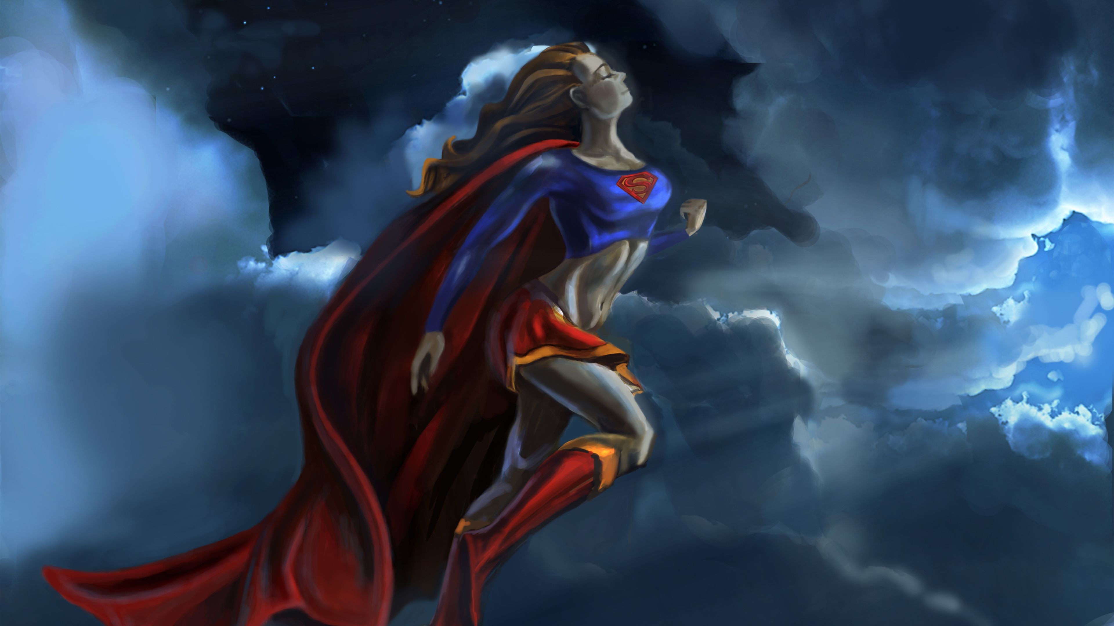 Supergirl: Upper Atmosphere (Anime Wallpaper) by everything-super on  DeviantArt