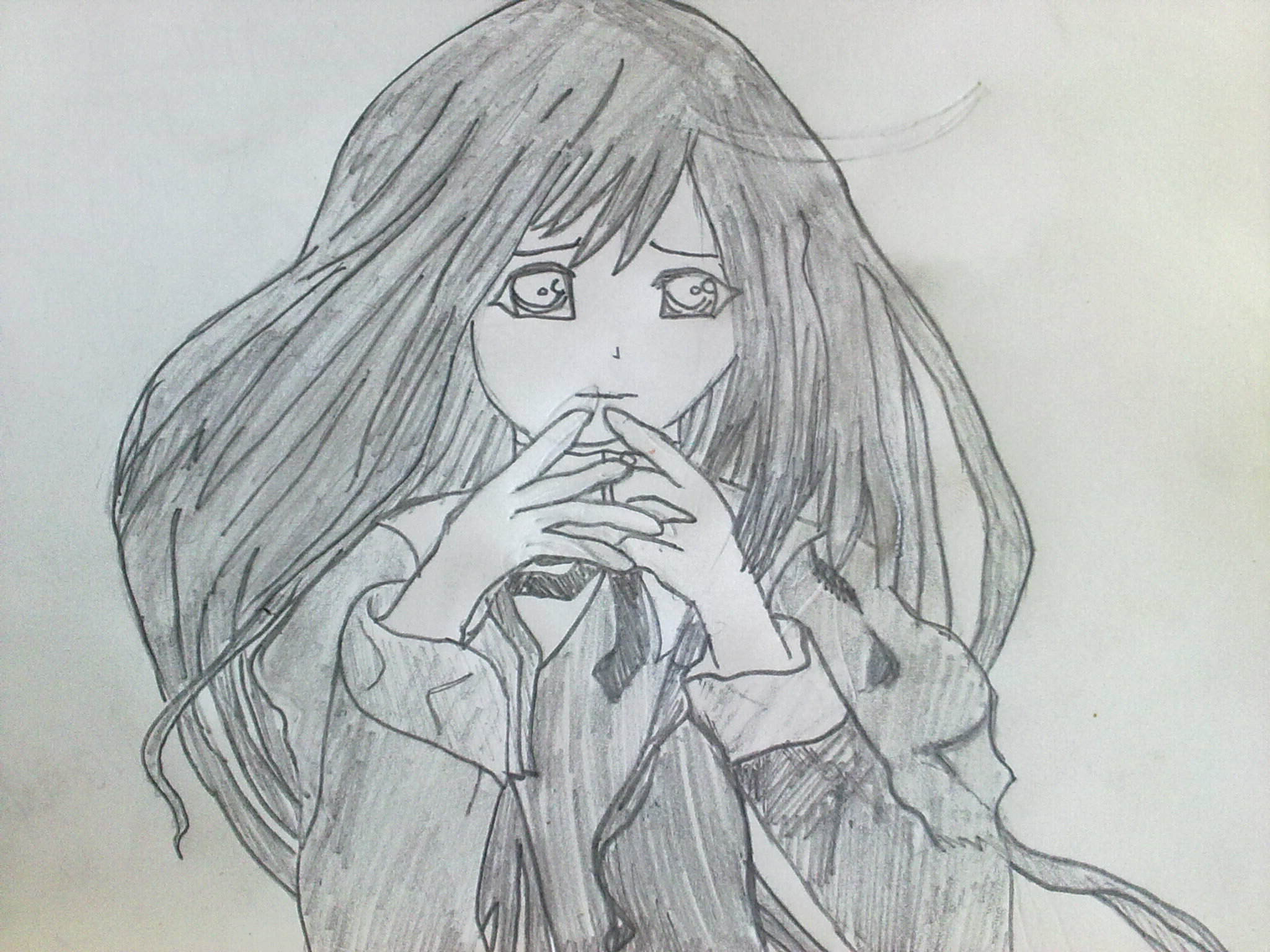 Sad Anime GirlDrawing by ladyshizukasama on DeviantArt