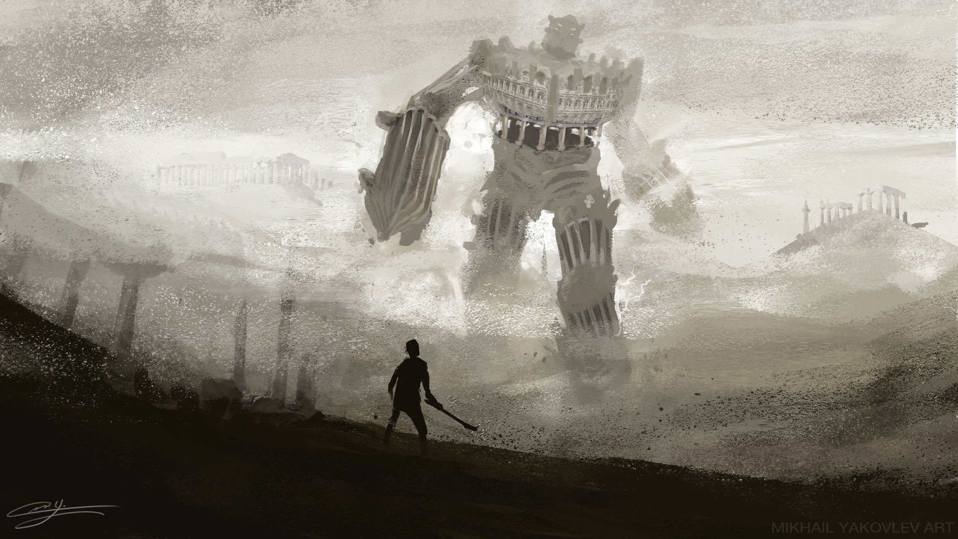 1920x1080 Video Game - Shadow Of The Colossus Wallpaper