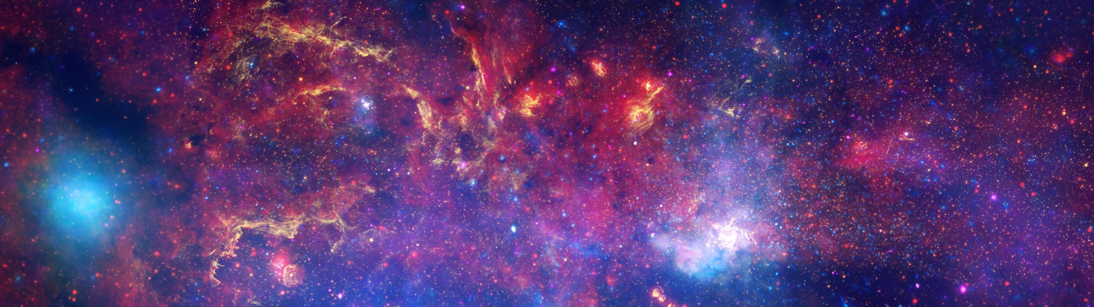 3840x1080 Space Telescope Mix Dual Wallpapers
